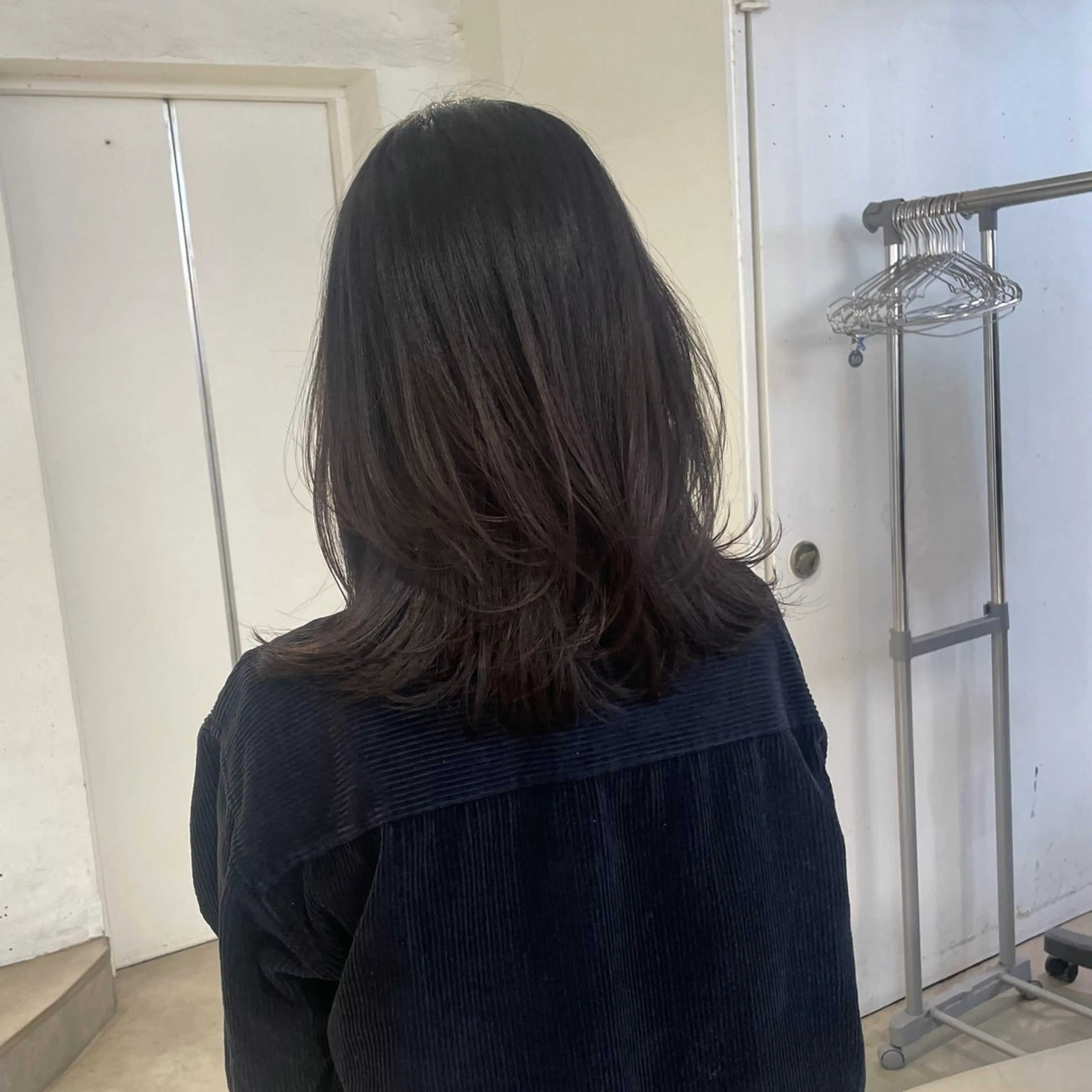 ミディアム 韓国ヘア/グレージュ kanako🤍🫧のヘアスタイル