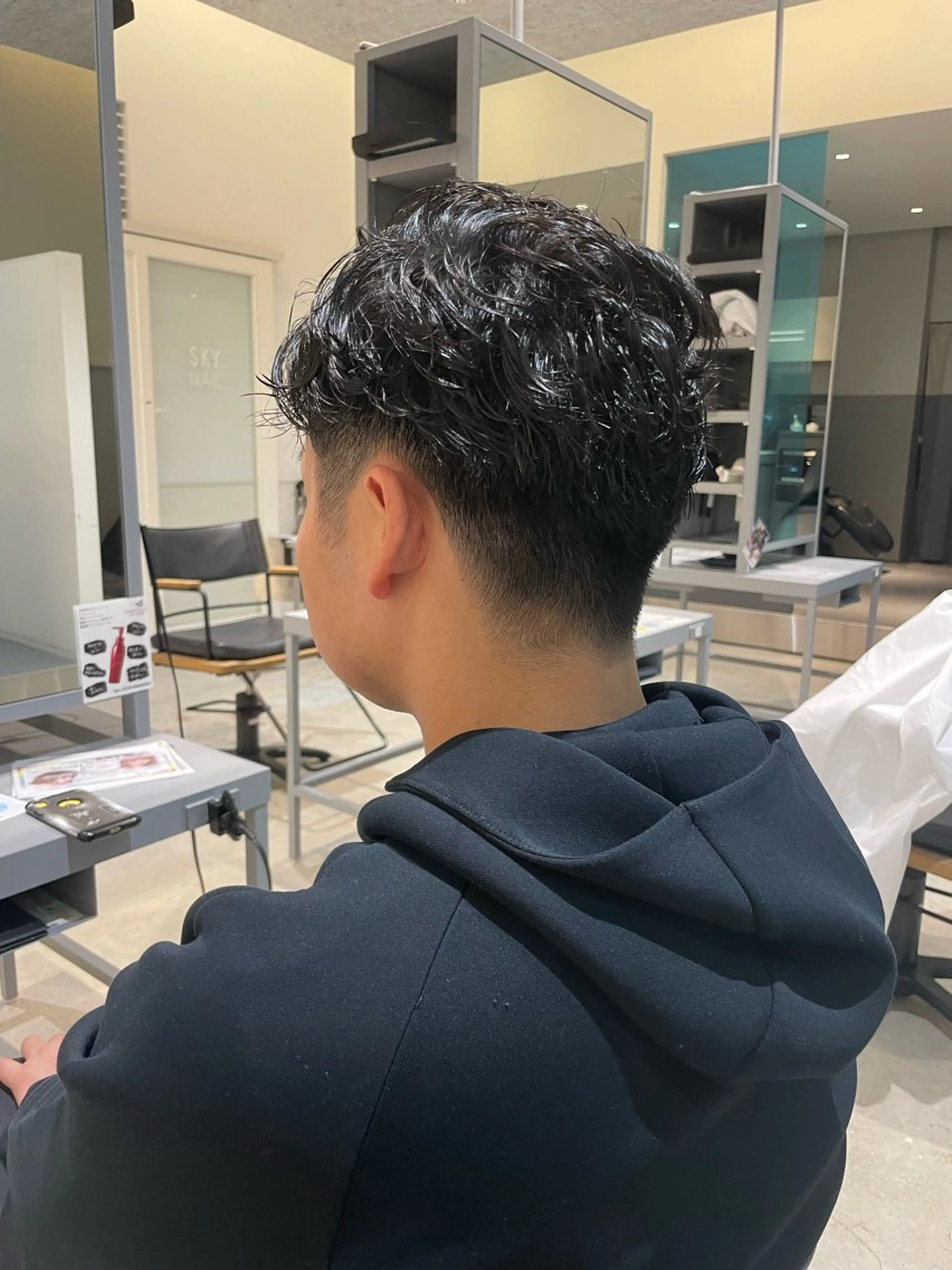 パーマ メンズ メンズパーマ 松井 せりのヘアスタイル
