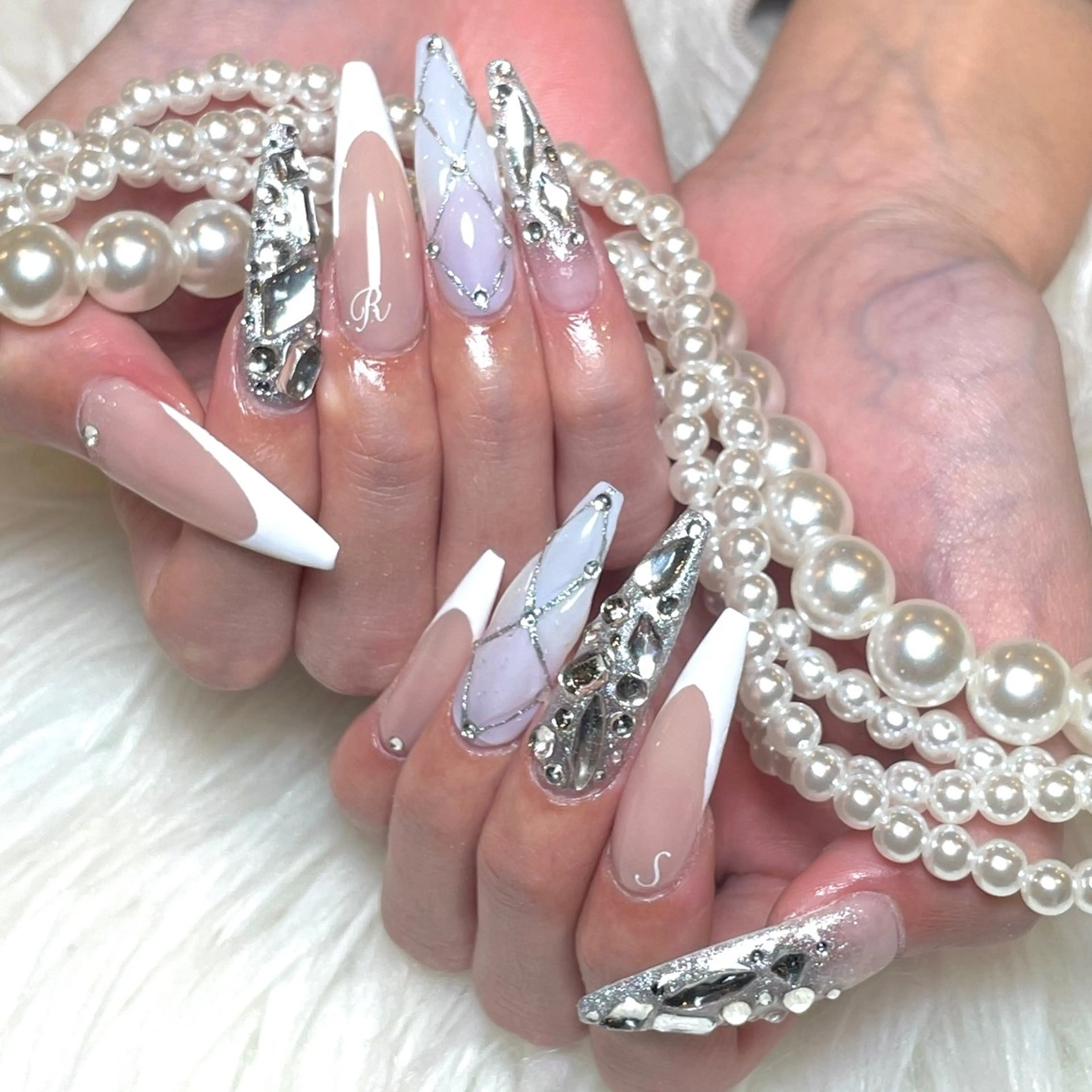 ネイル スカルプネイル nailsalon Moa【モア】所属・yurika 🌷.*･ﾟのネイルデザイン