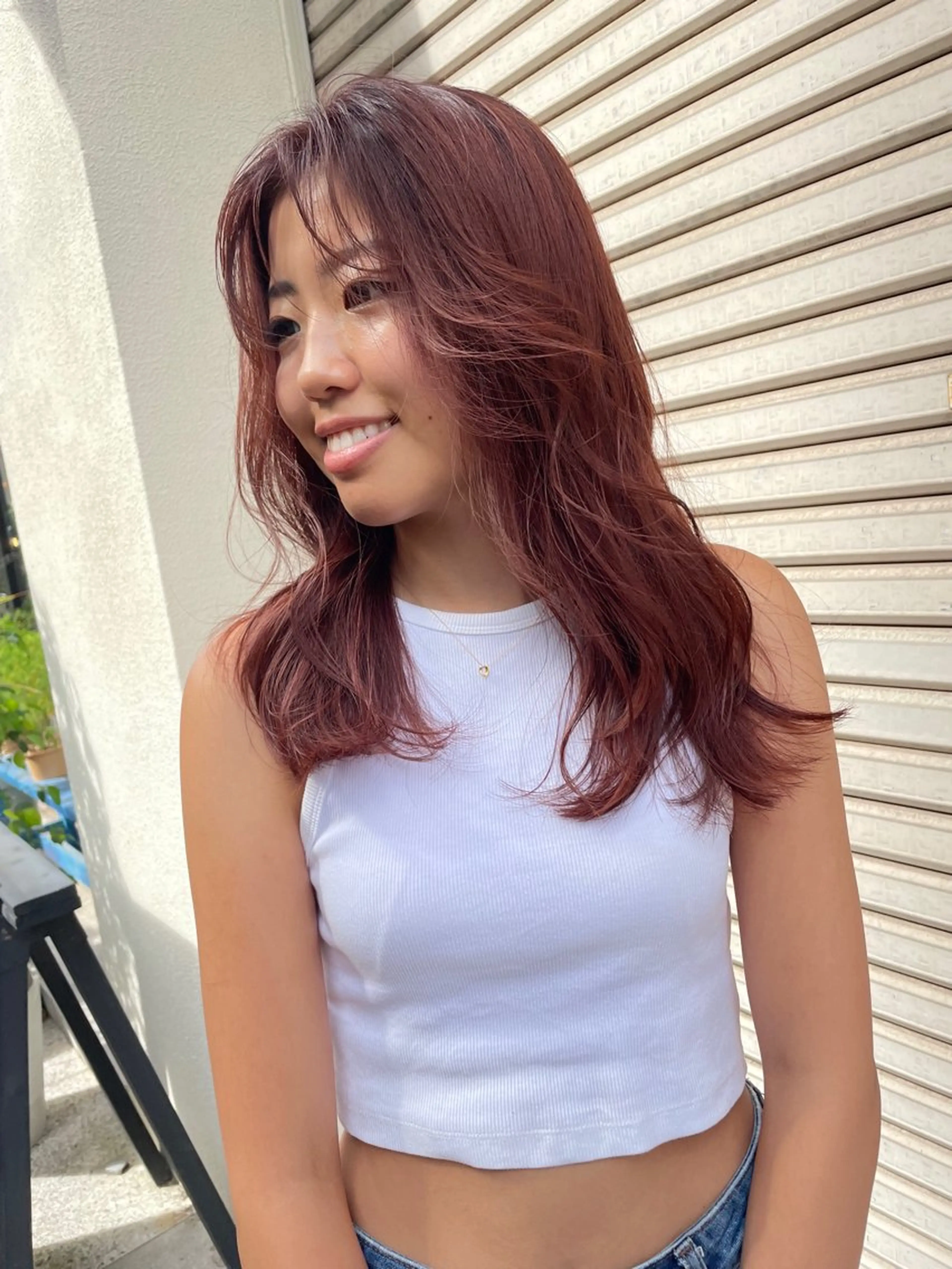 ロング カラー レッドカラー カット ヘアカラー volta∞knot所属・狩野 羅夢のヘアスタイル