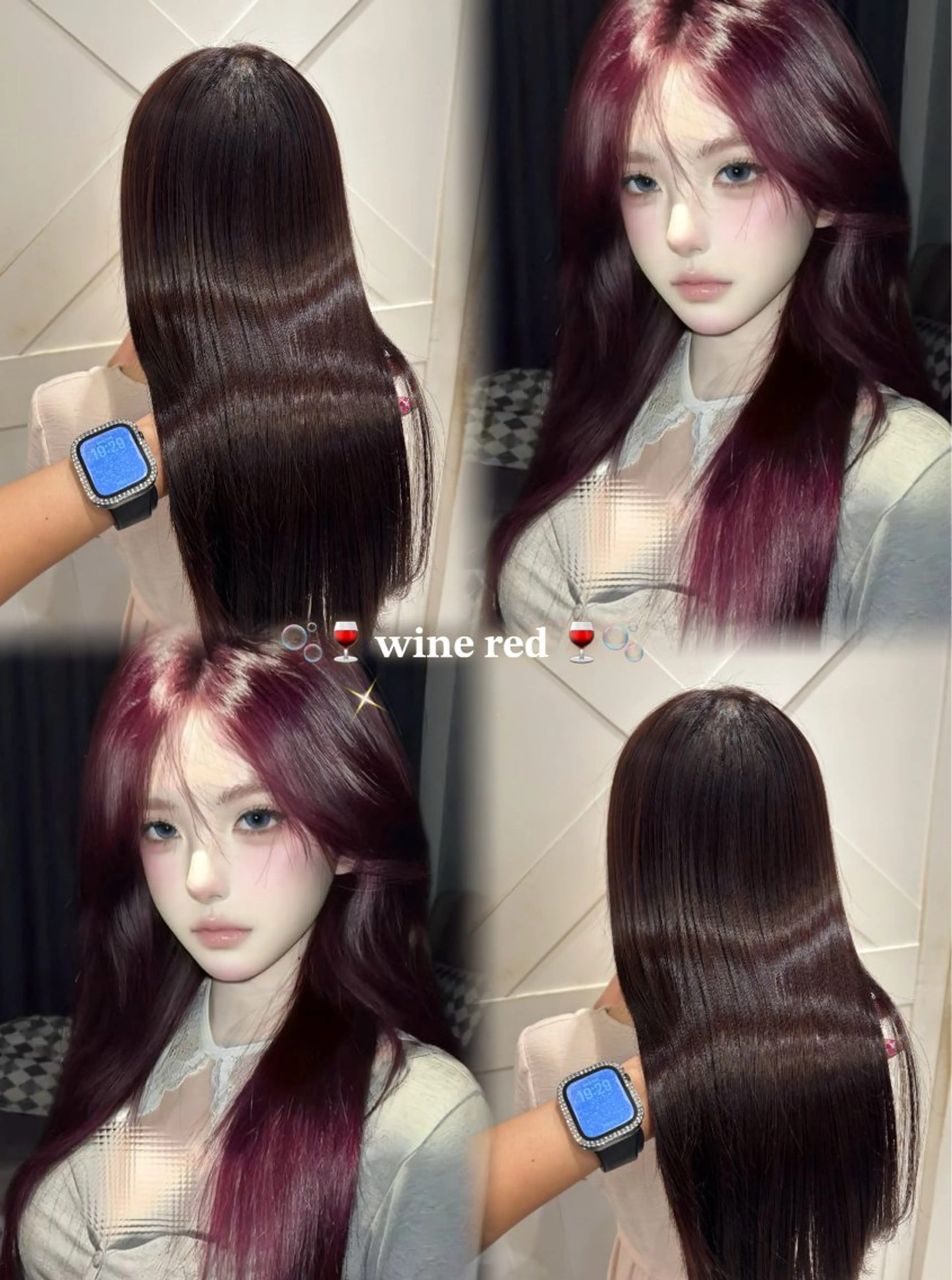 前髪カット、毛量調整カット✂️➕ワンカラー💟の写真