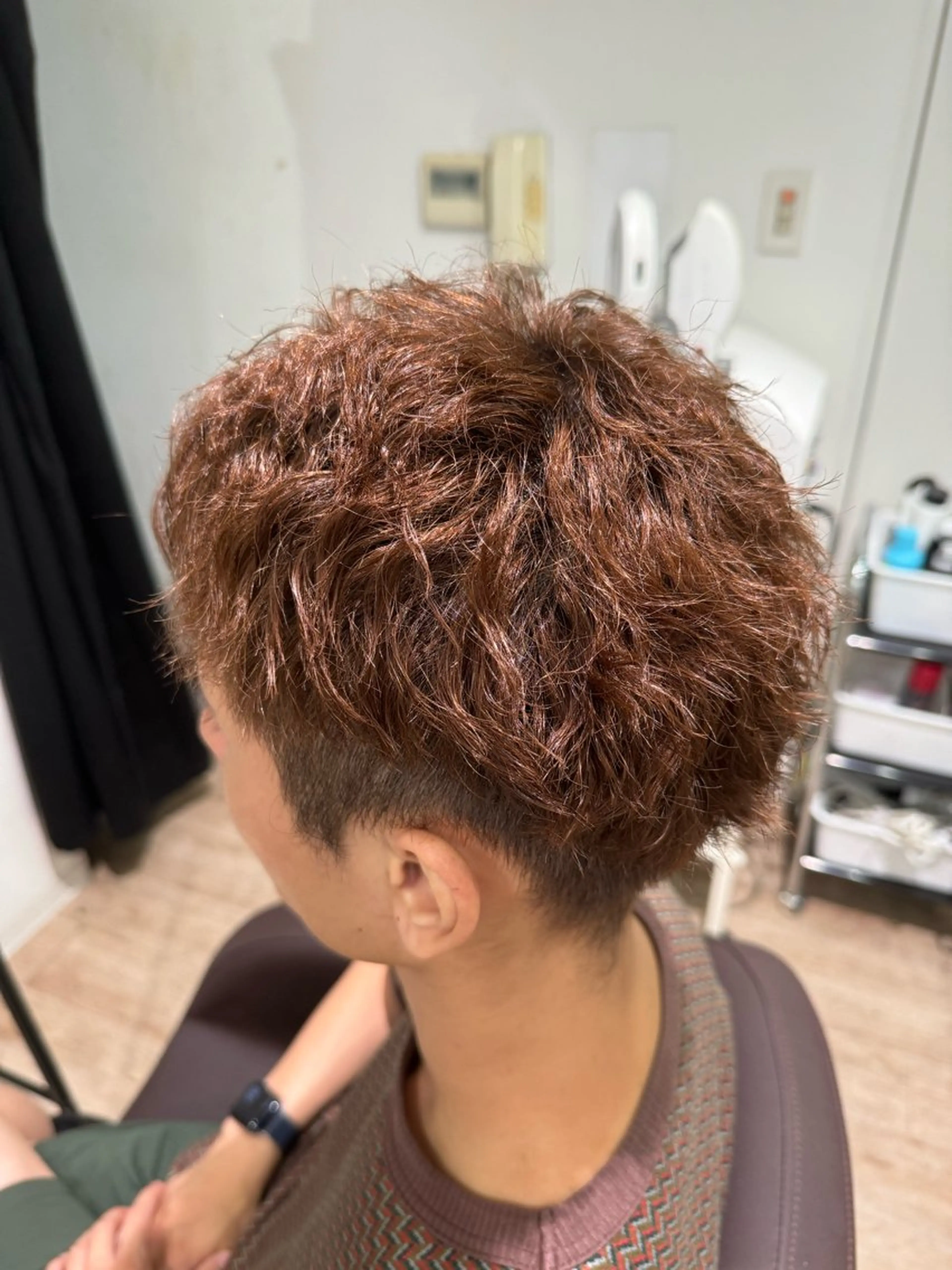 ショート パーマ メンズ EXCIA 名古屋店【エクシア】所属・Masahiro💎 メンズ縮毛矯正💎のヘアスタイル