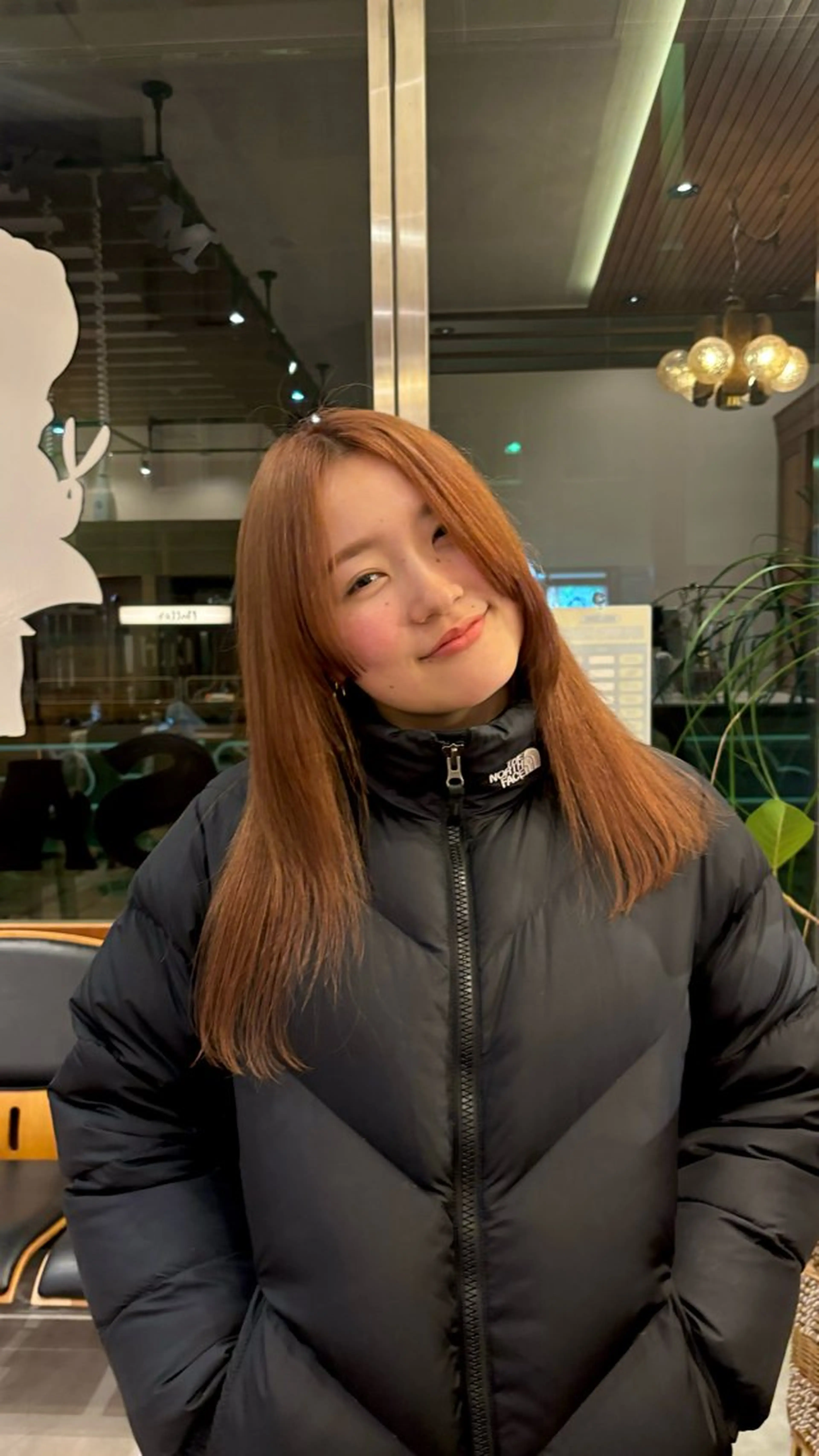 ロング カラー ブリーチ オレンジ ヘアカラー トリートメント SASAnagano 堀内未梨のヘアスタイル