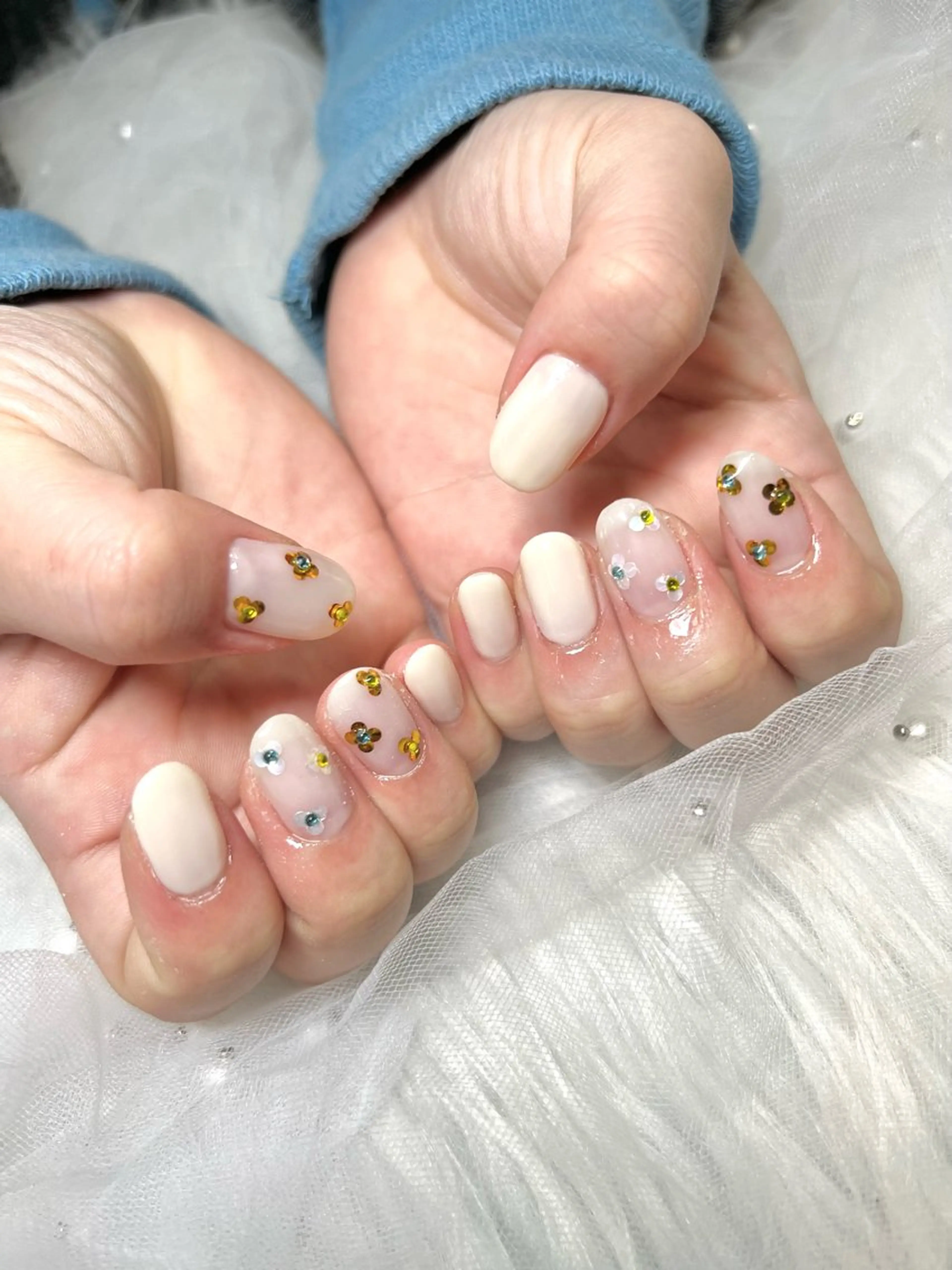 ネイル ハンドネイル E  nail 風羽のネイルデザイン