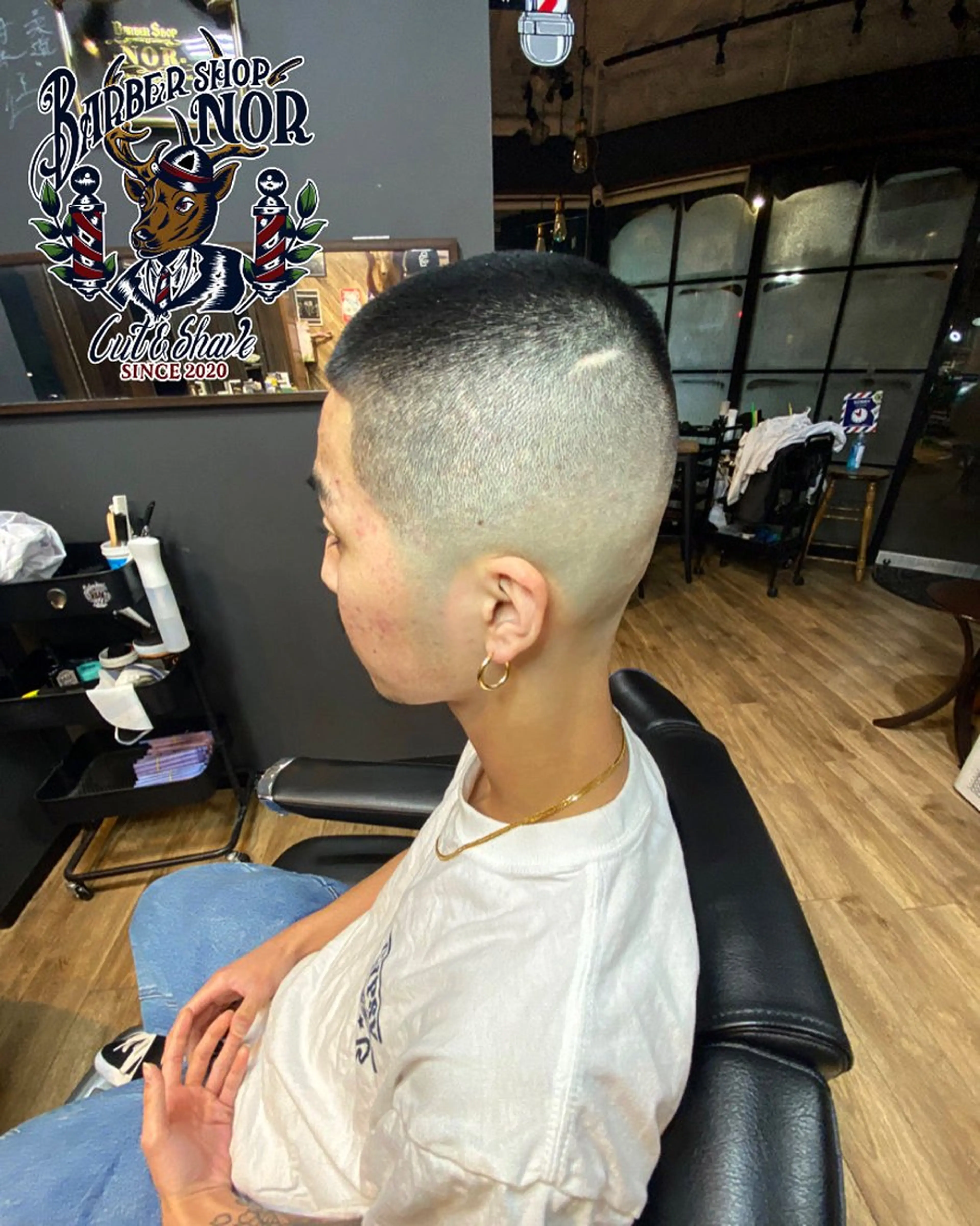 ショート BARBERSHOP NOR 店長YUTOのヘアスタイル