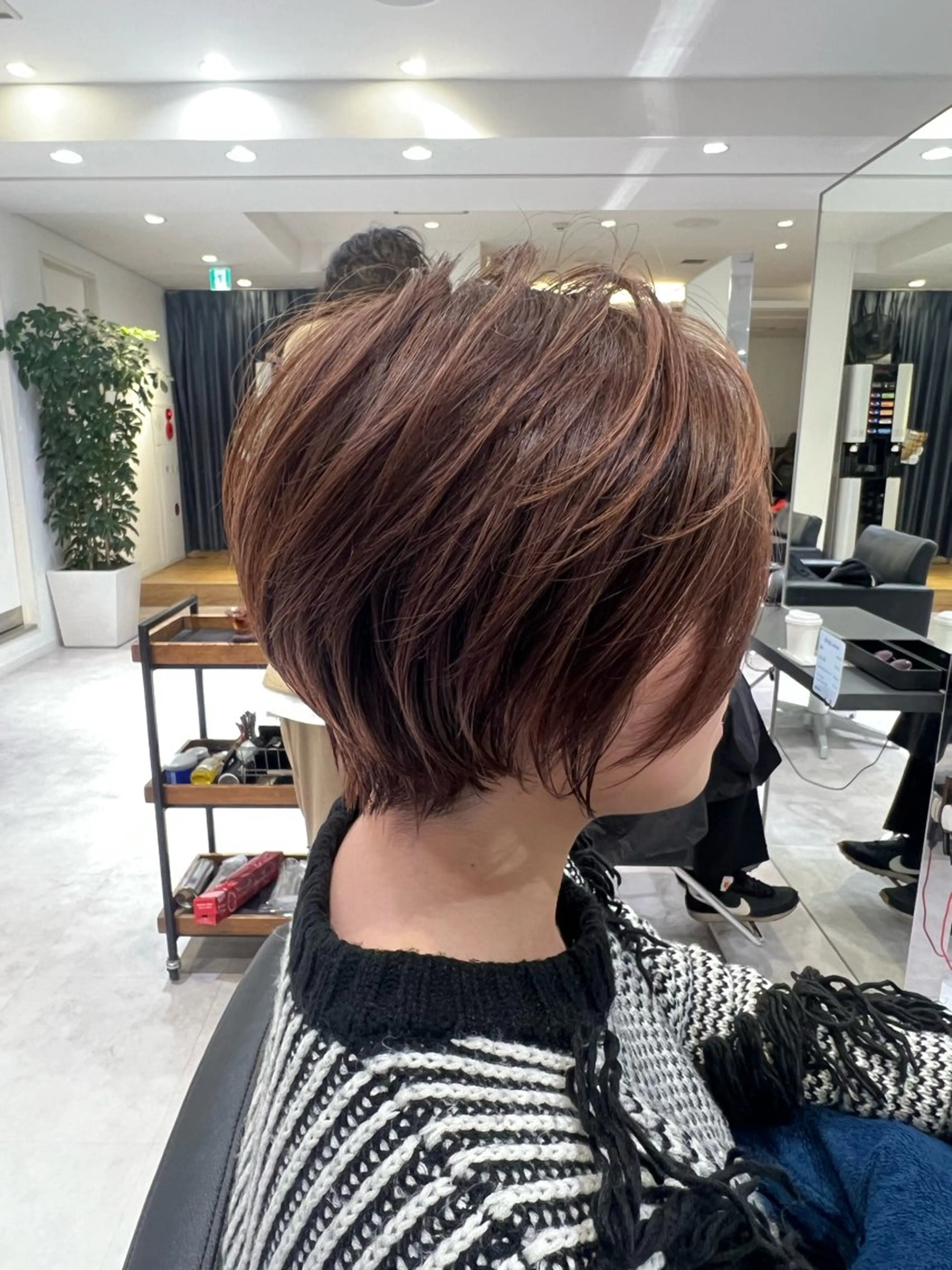 ショート ハイライト 無料カットモデル/ 似合わせカット/荒砂のヘアスタイル