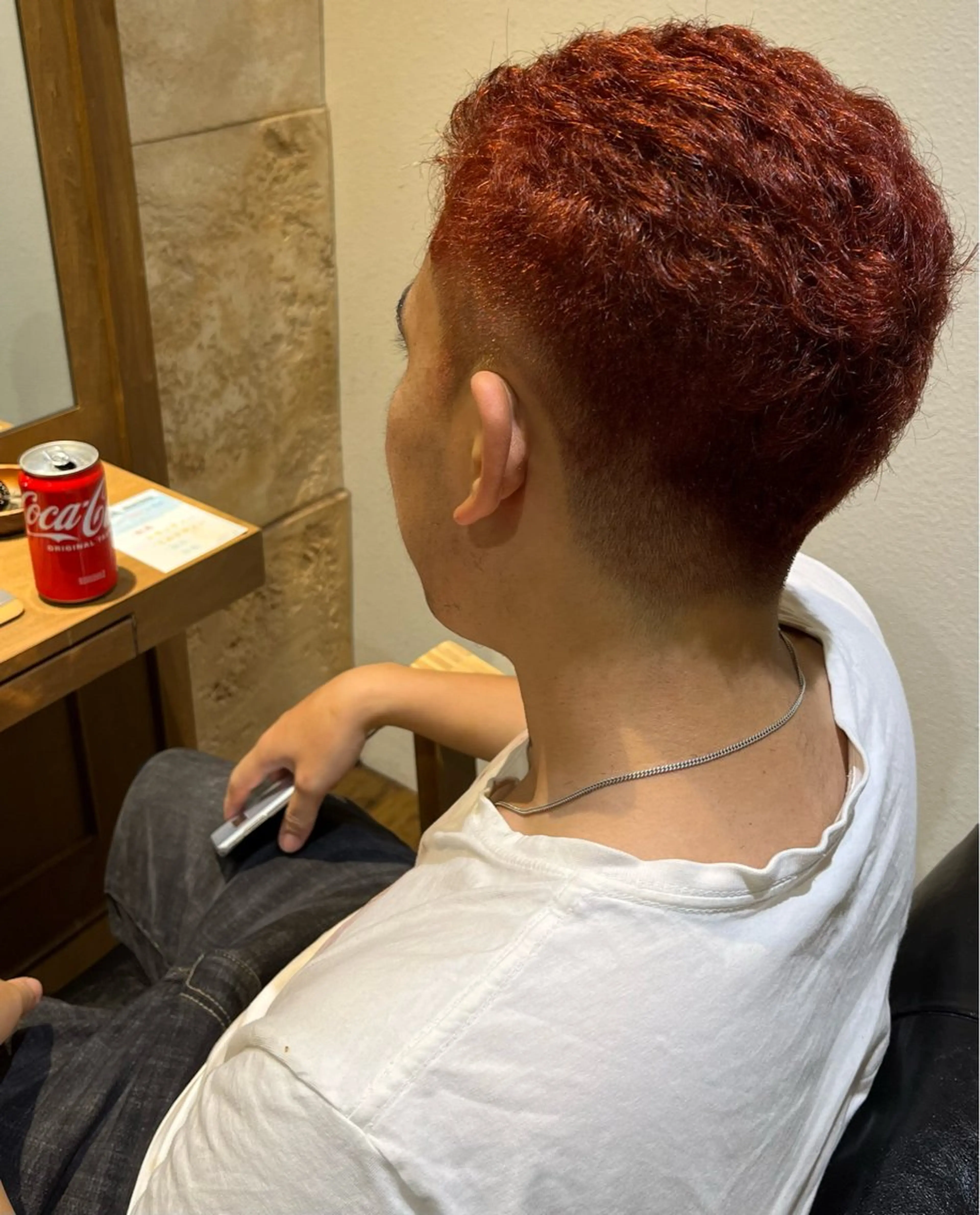 メンズカット＆ダブルカラーの写真