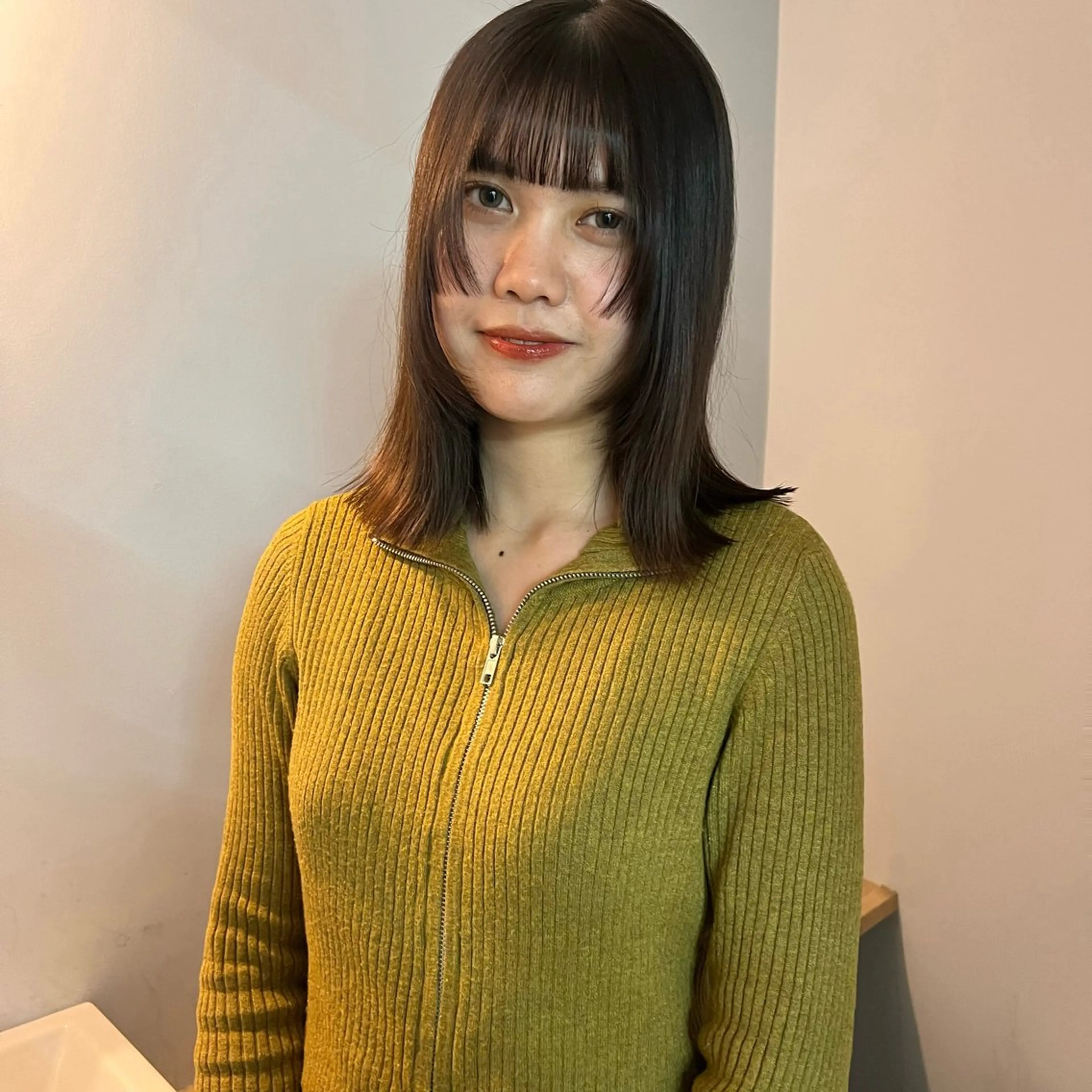 ミディアム 姫カット 舟橋耀/ブリーチカラ ー/レイヤーカットのヘアスタイル