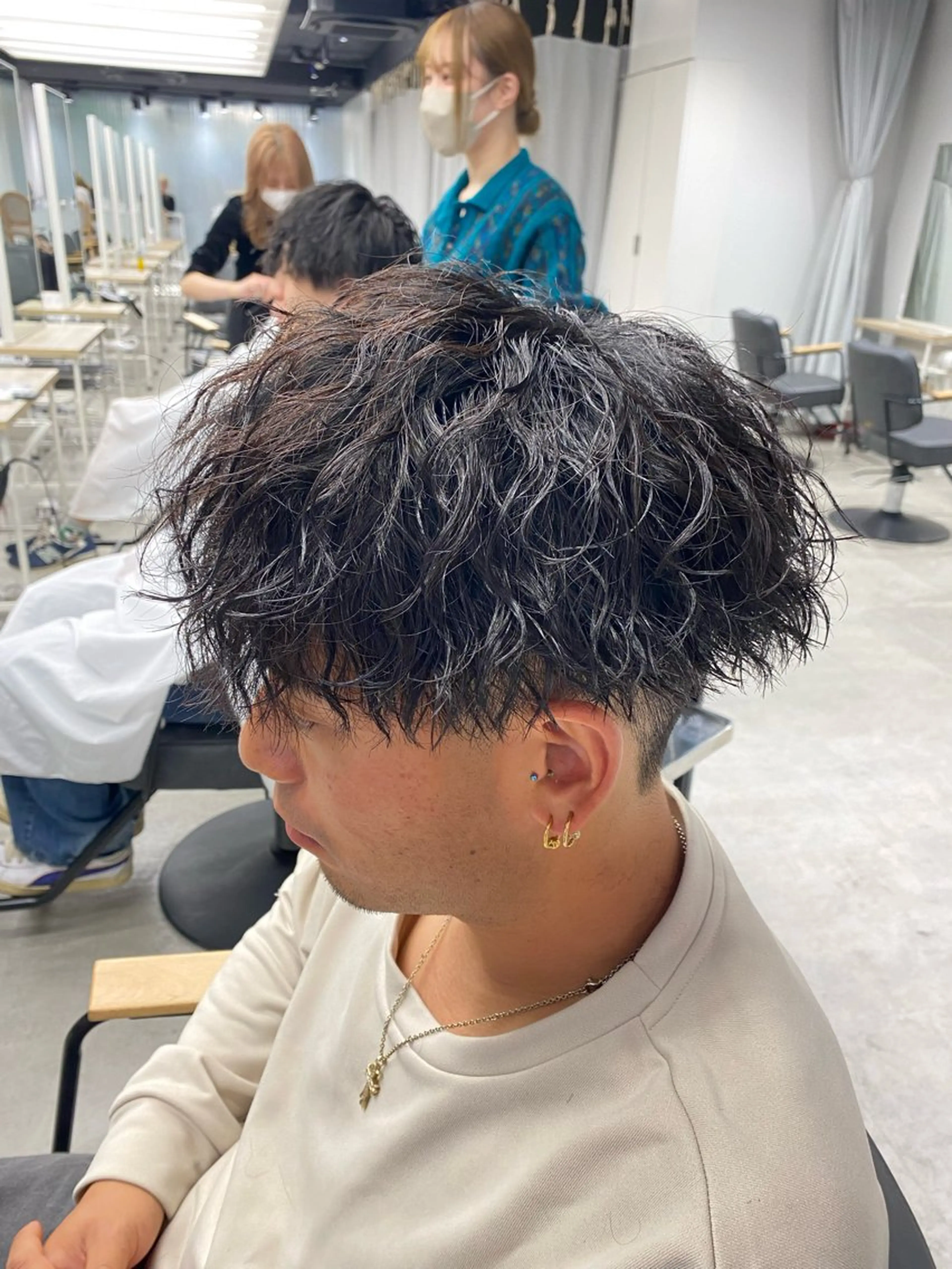 パーマ メンズ カット パーマ シャドウパーマ/ ルーズパーマ/メンズのヘアスタイル