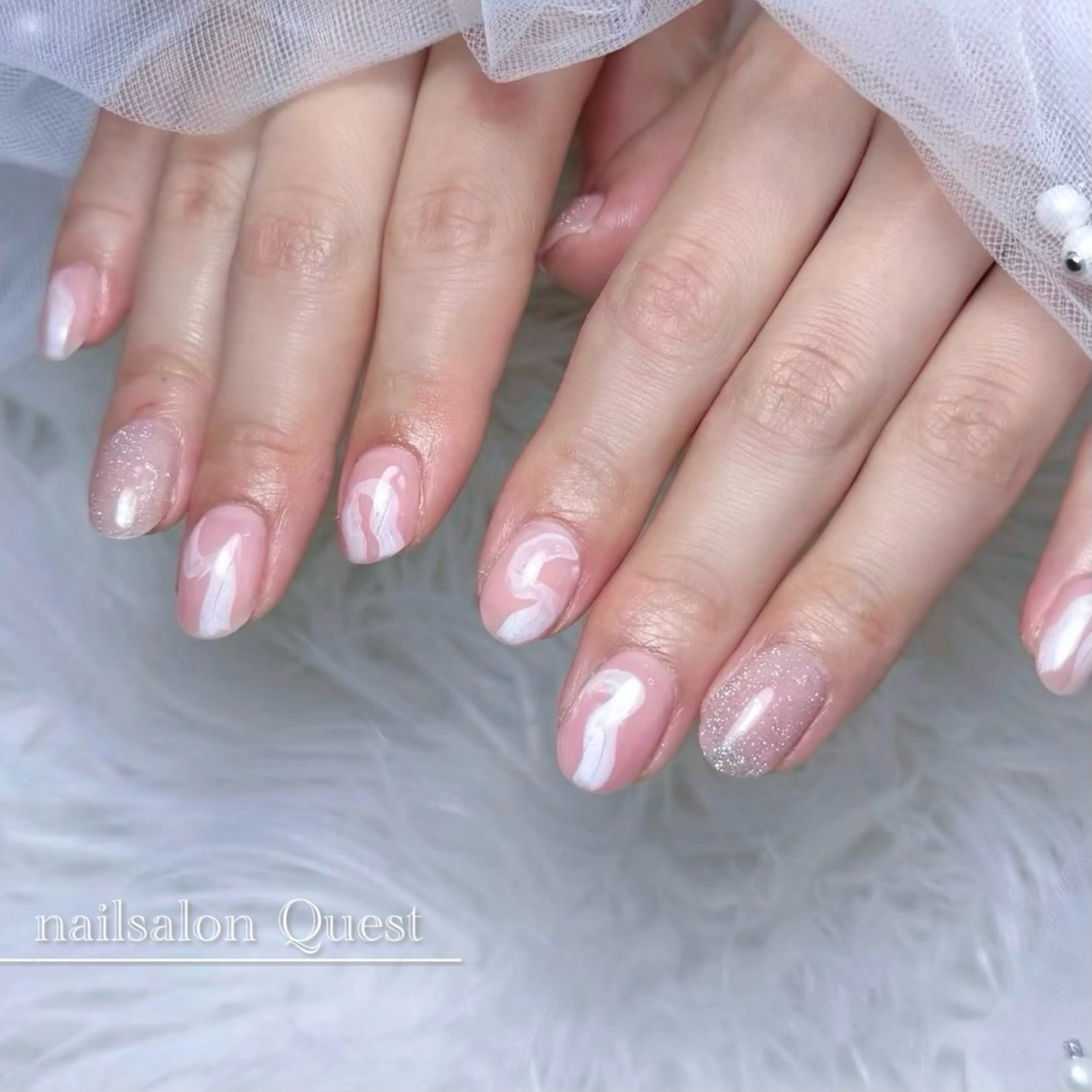 ネイル ニュアンスネイル ハンドネイル nailsalon Questのネイルデザイン