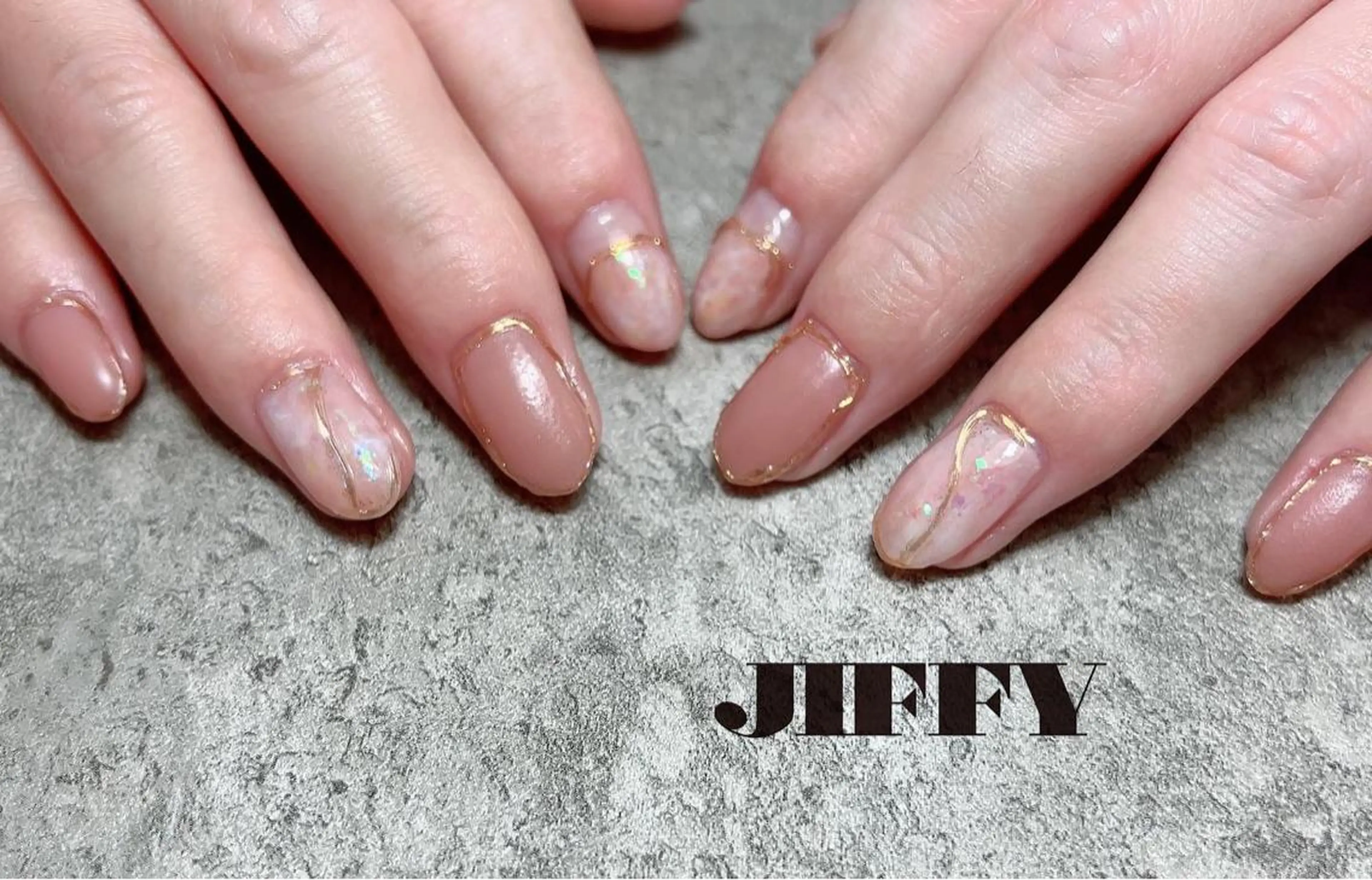 ネイル 大理石ネイル(マーブル) JIFFY所属・JIFFY nailstudioのネイルデザイン