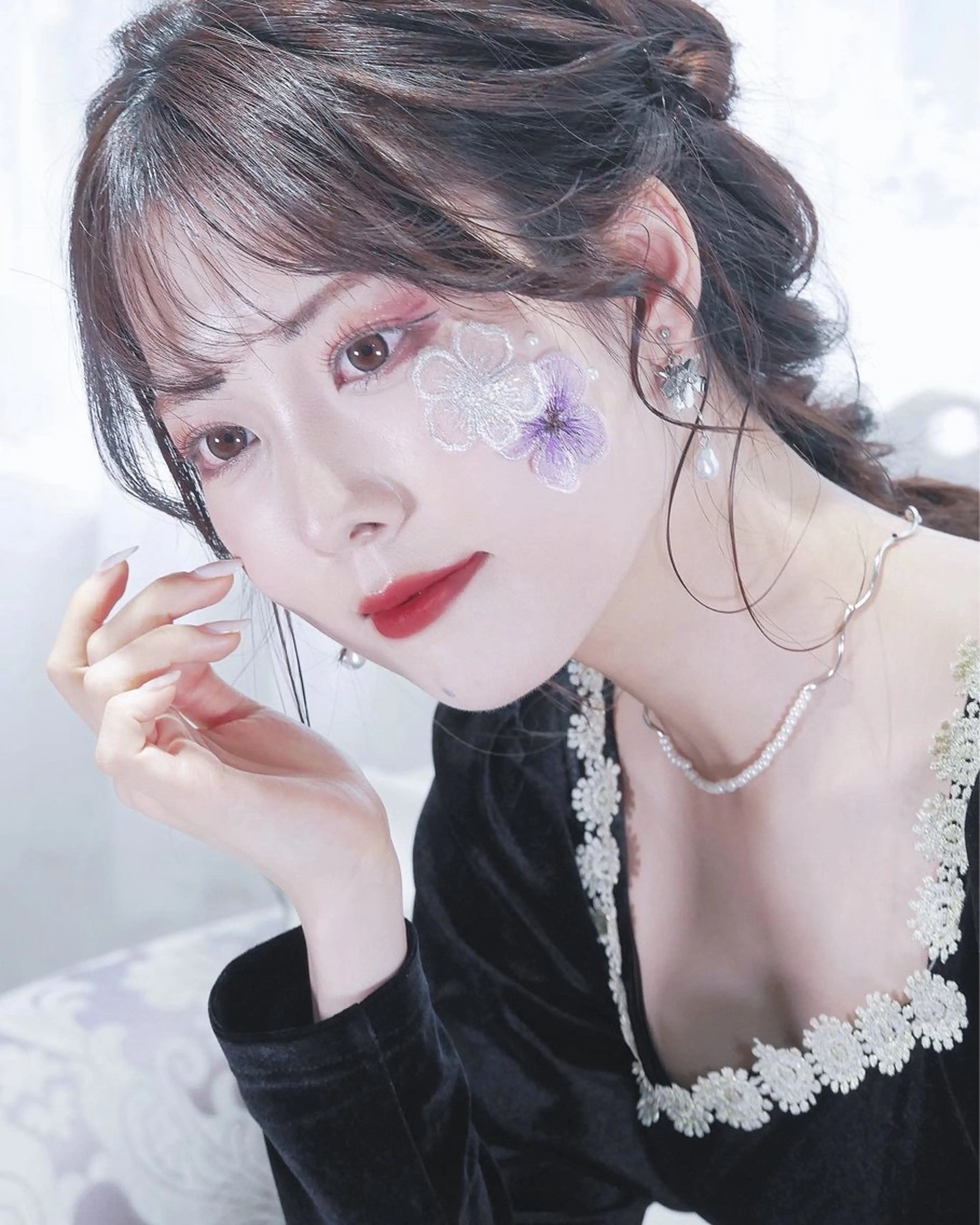 セミロング ヘアアレンジ JUNSHIN🦋 ヘアセット／カラーのヘアスタイル