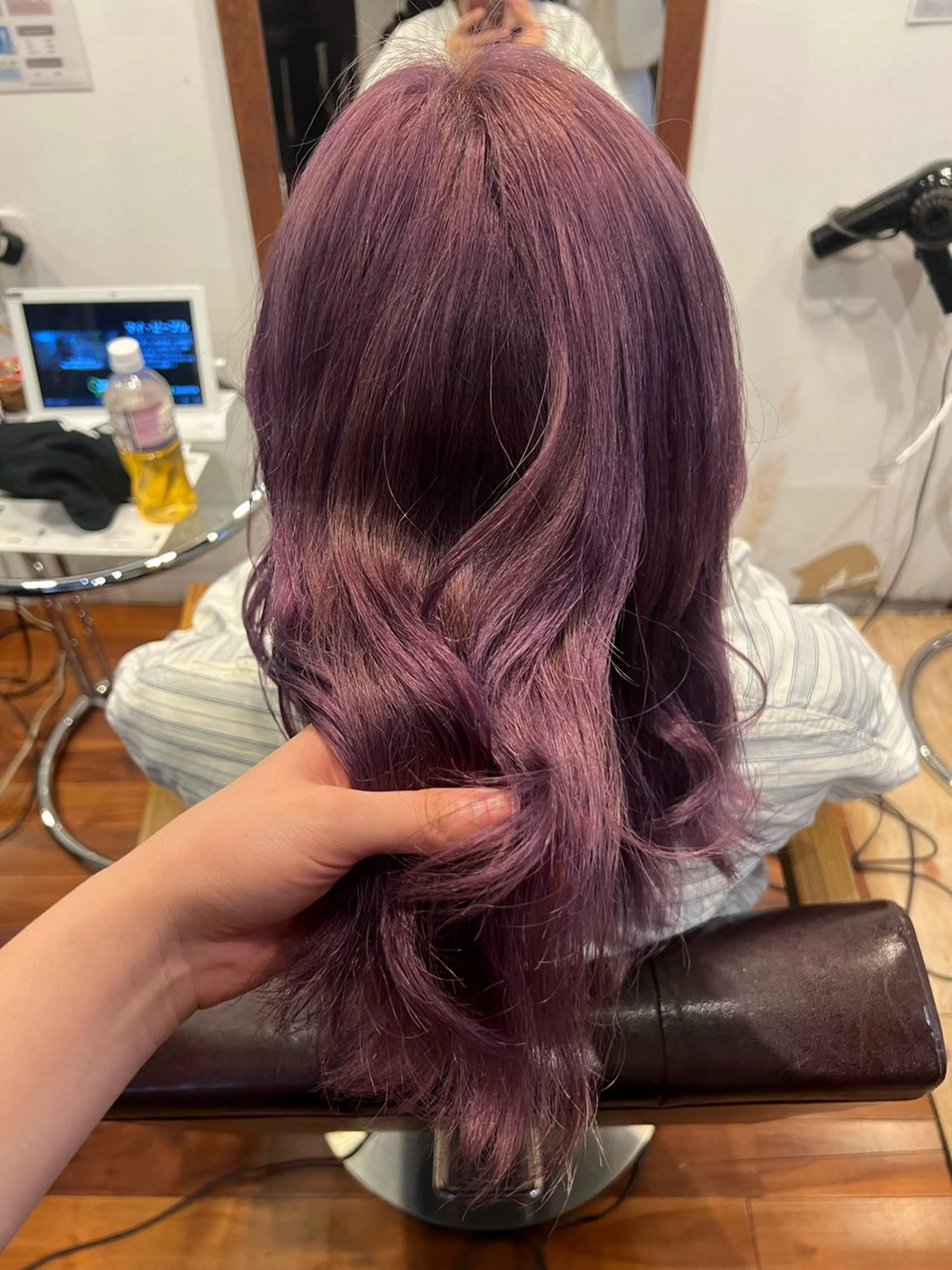 ミディアム カラー ラベンダーカラー ラベンダーピンク ピンクカラー 博多韓国ヘア /メンズ【美涼】のヘアスタイル