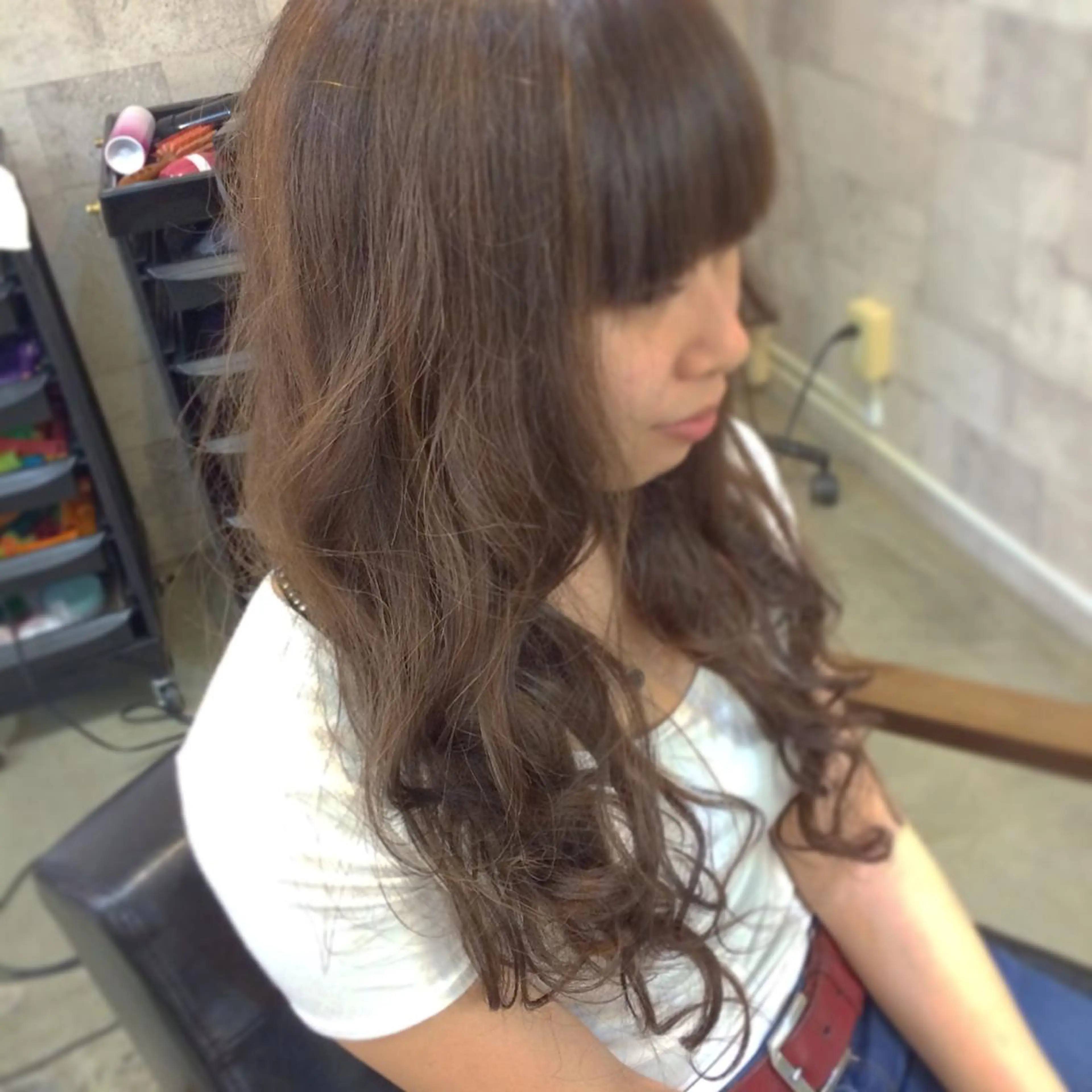 ロング カラー アッシュ ブリーチ インナーカラー/天神 ブリーチ/吉田のヘアスタイル