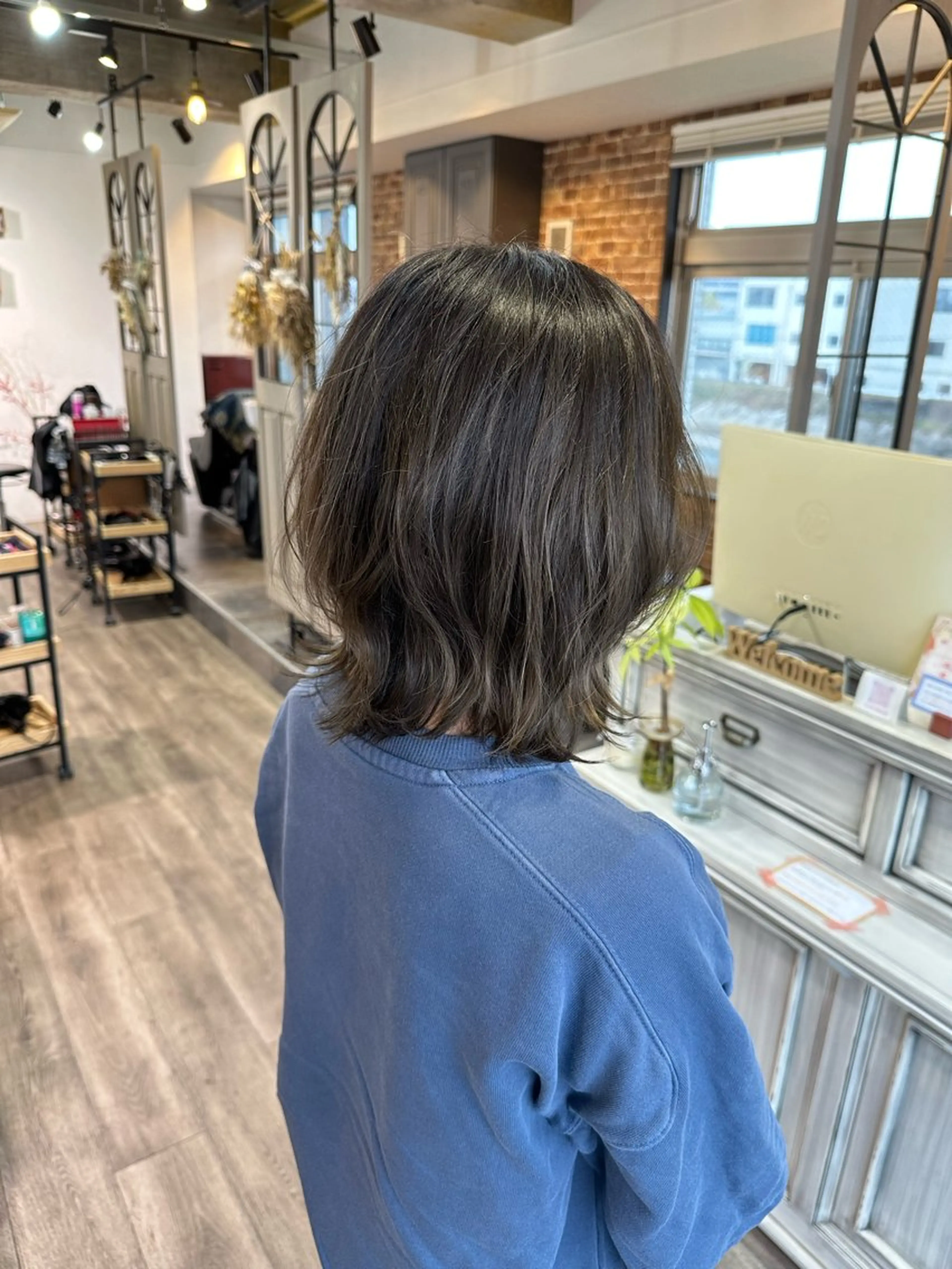 ミディアム カラー ヘアカラー Felice Erikaのヘアスタイル