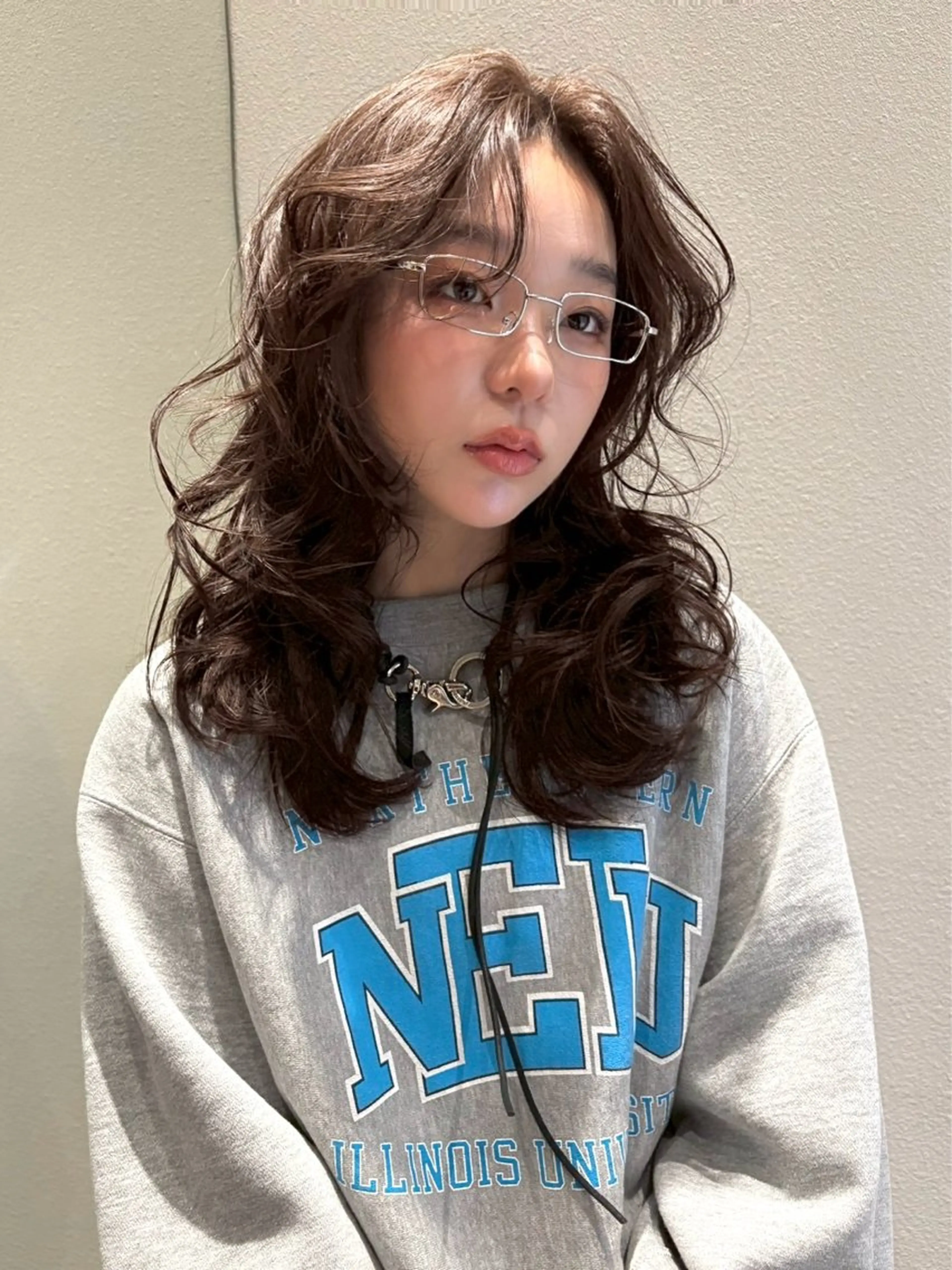 セミロング カット ヘアカラー トリートメント 🩵縮毛矯正・ボブ 岩原朋也🩵のヘアスタイル