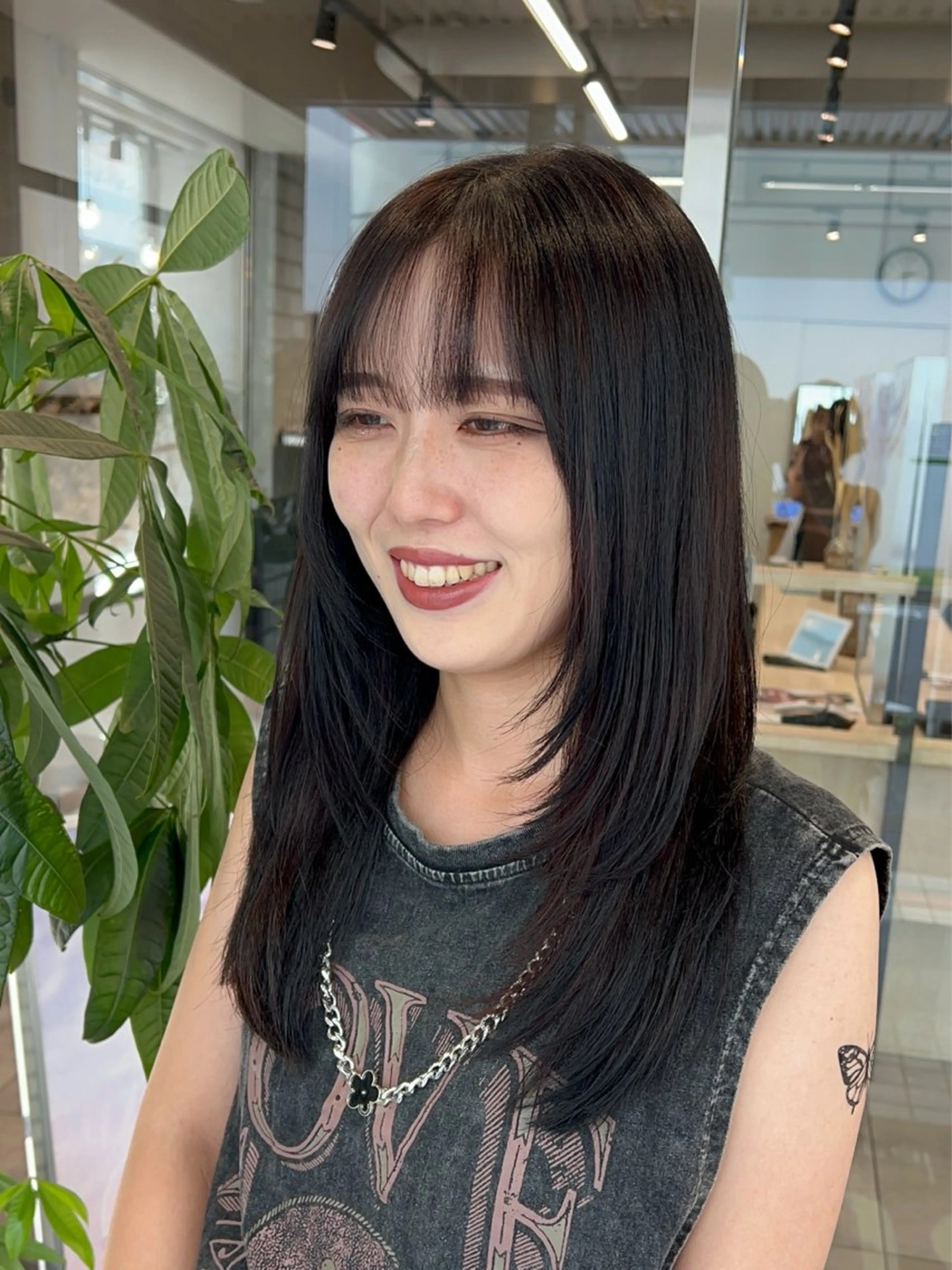 セミロング カット ヘアカラー 🌞レイヤー×カラー 前川那津美🌞のヘアスタイル