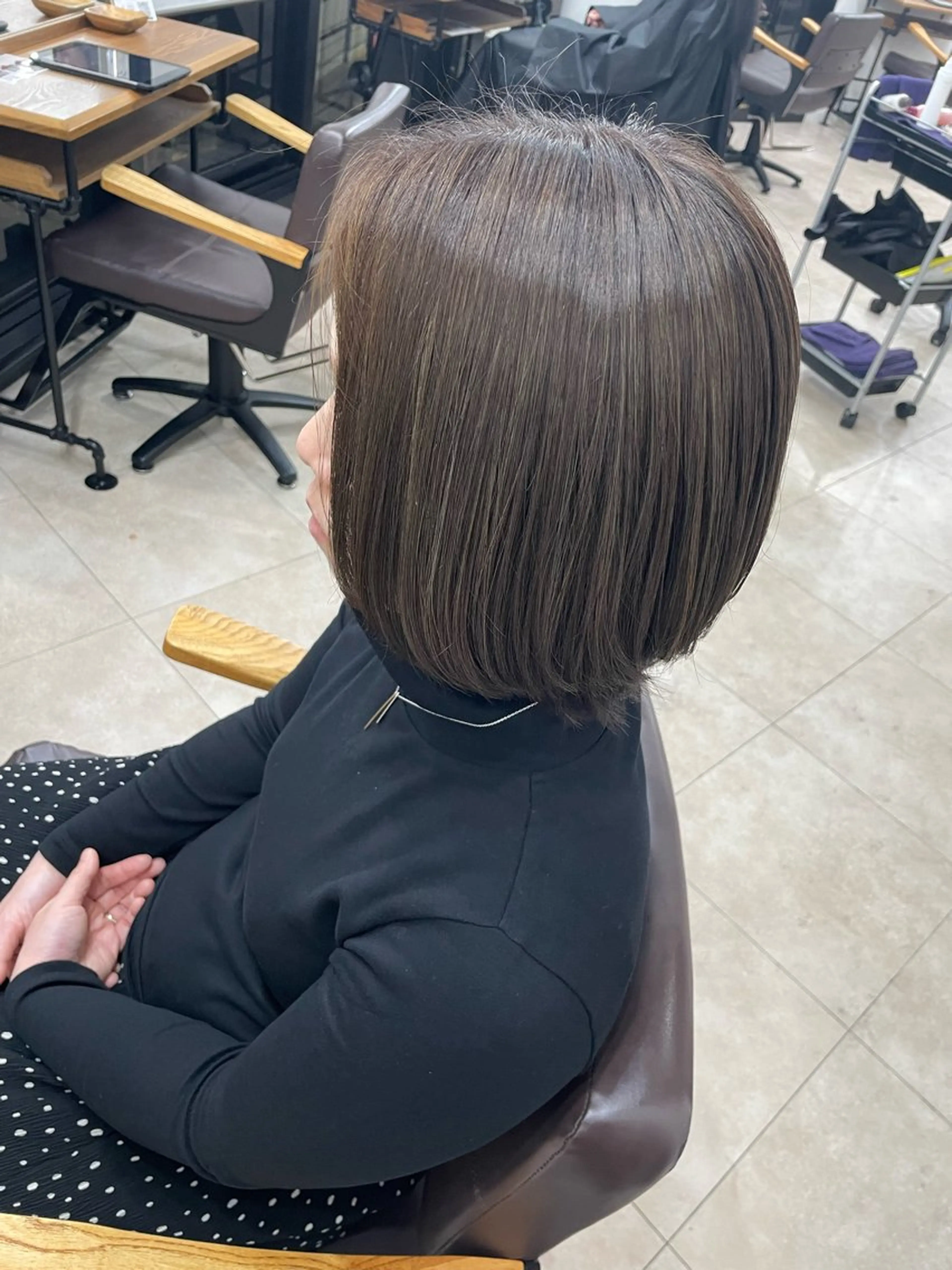 ショート ハイライト _WHITE京橋店 佐伯 碧のヘアスタイル