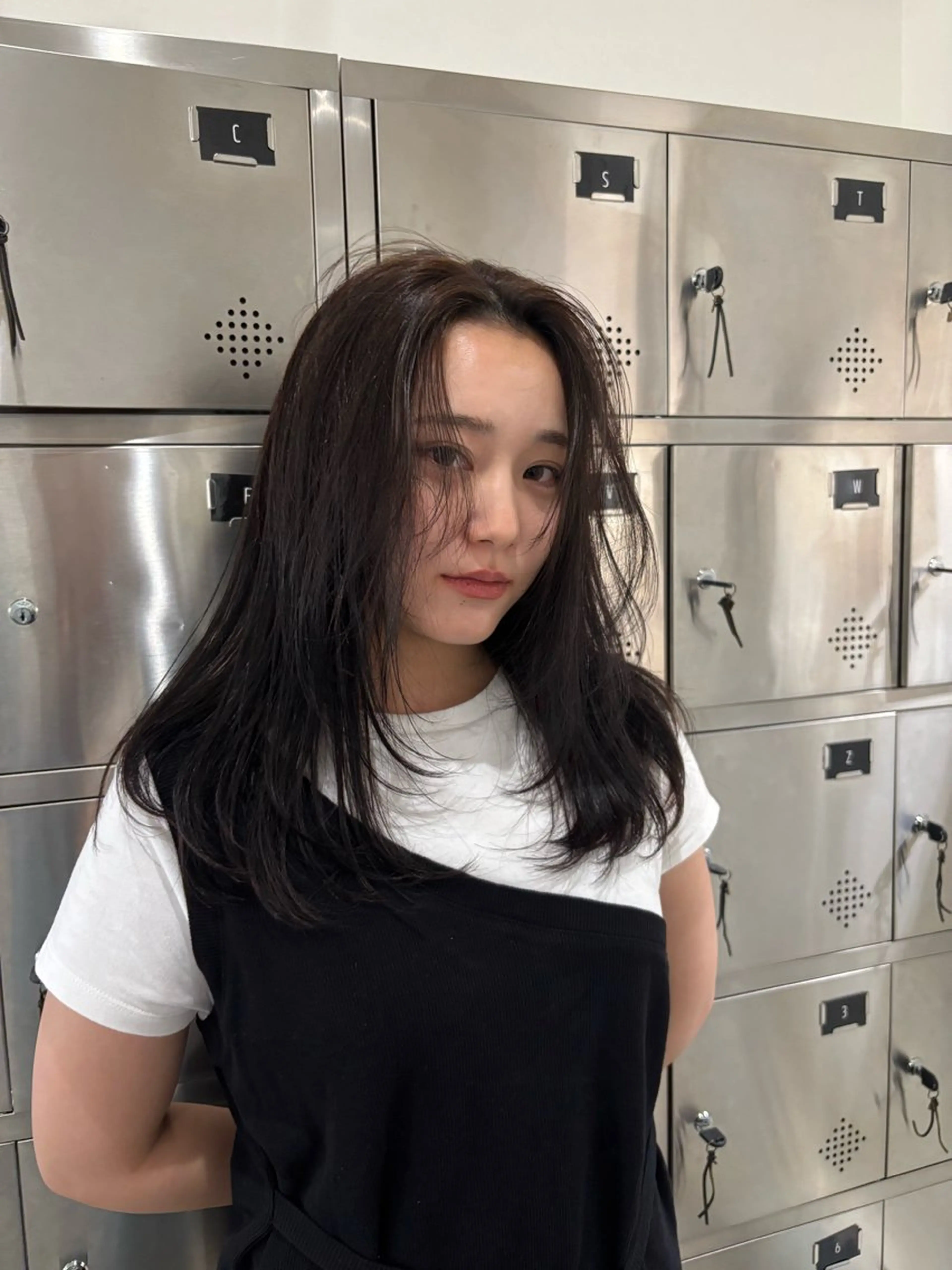 ミディアム 抜け感ヘア໒꒱ブリー チ໒꒱chihanaのヘアスタイル