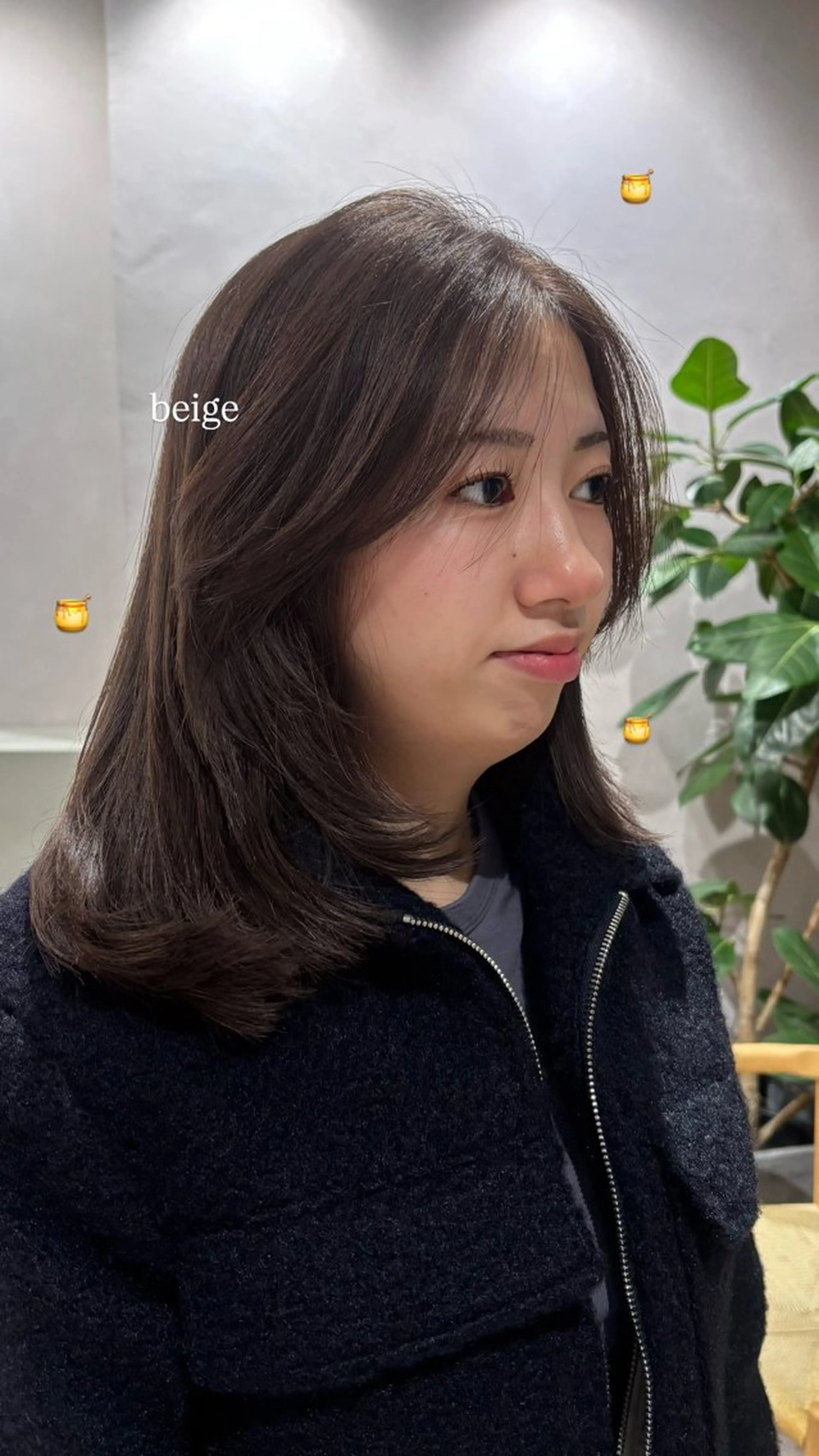 ミディアム ヘアカラー トリートメント unami omotesando所属・艶髪໒꒱/透明感 カラー🍀_そら🪽のヘアスタイル