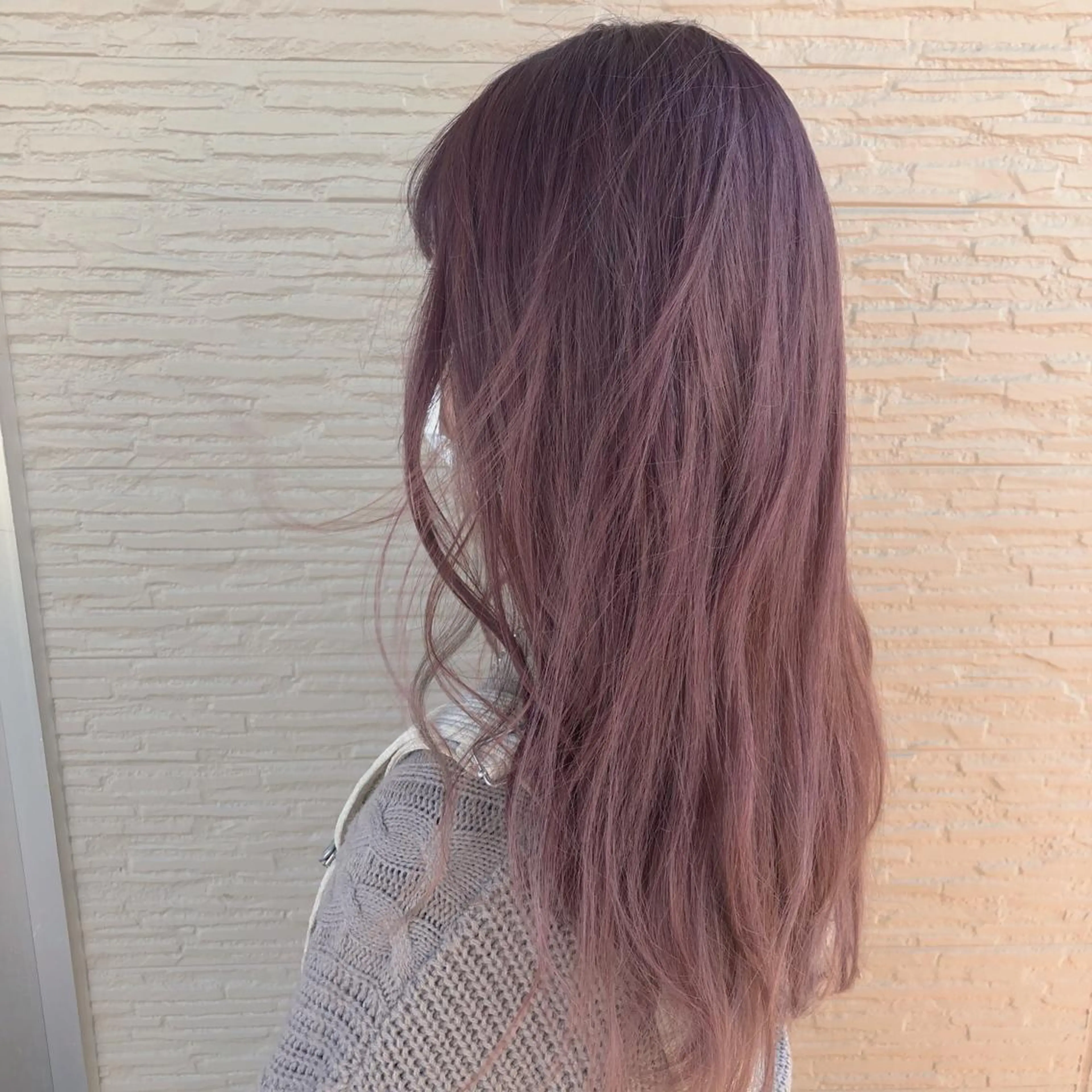 ロング カラー ベージュカラー ピンクカラー ピンクベージュ 4-rest garden （フォーレストガーデン）所属・金井 直樹のヘアスタイル