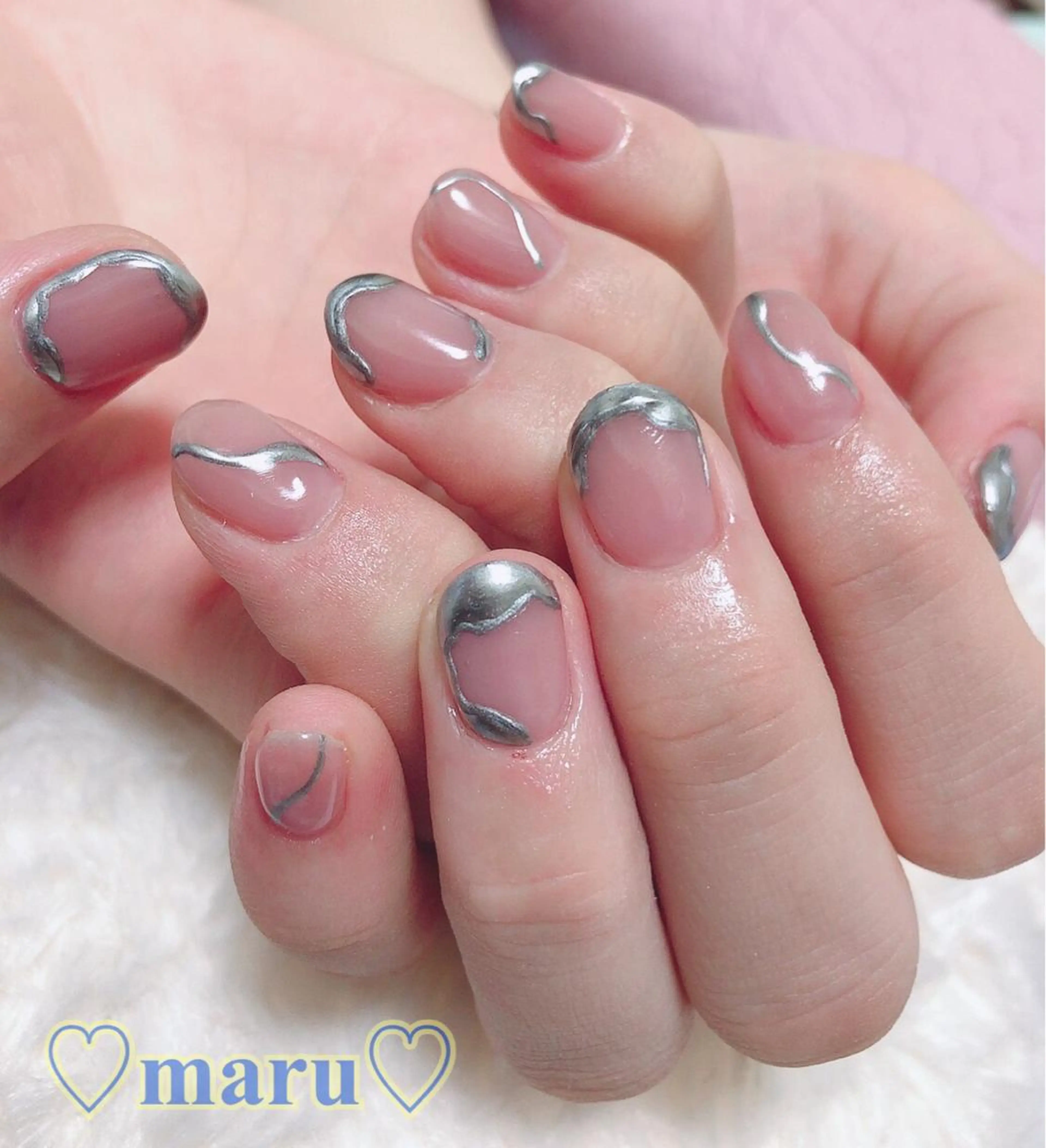 ネイル ハンドネイル フットネイル まるみ ♡のネイルデザイン