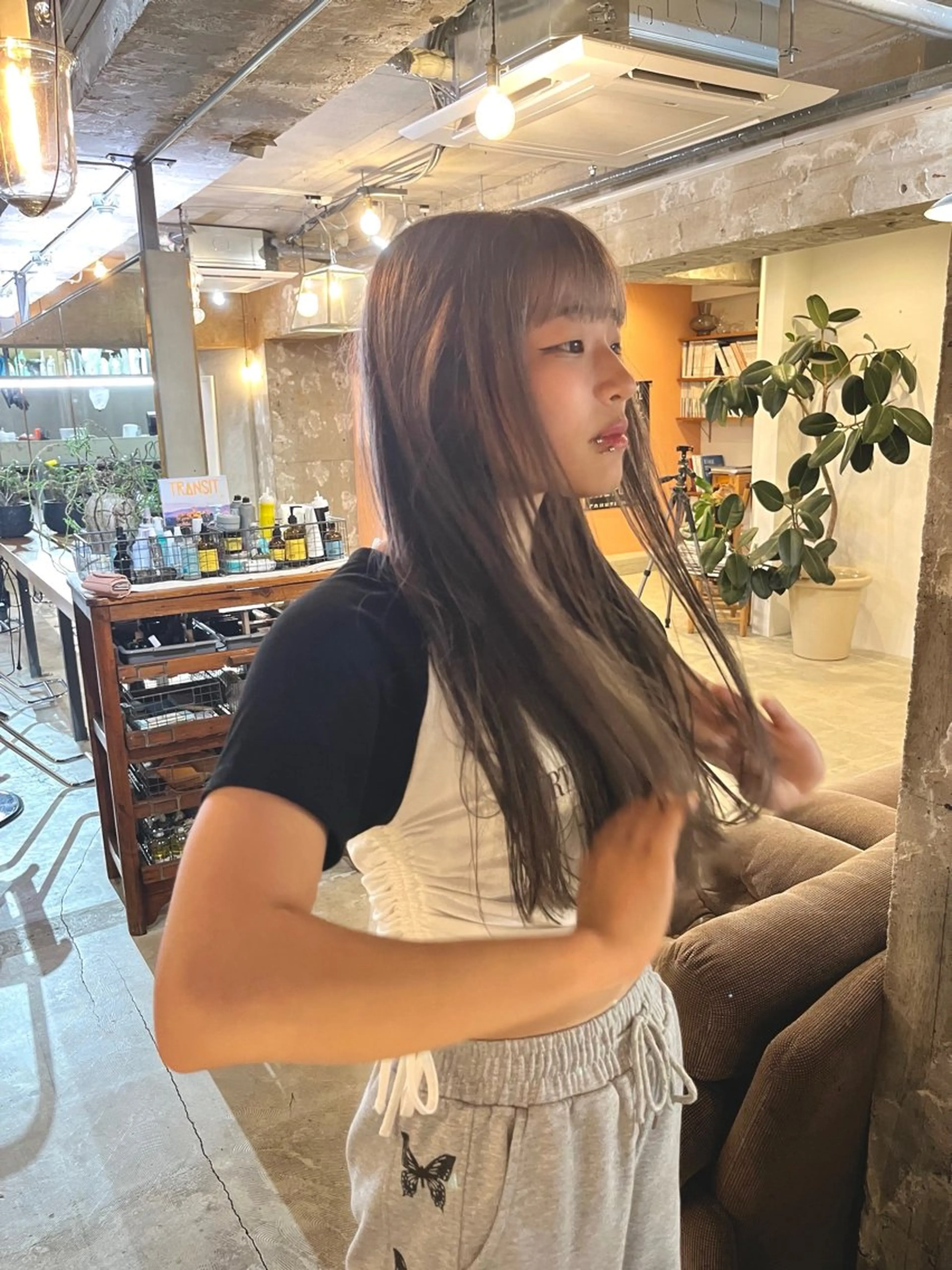 ロング ヘアカラー kawahara cocoroのヘアスタイル