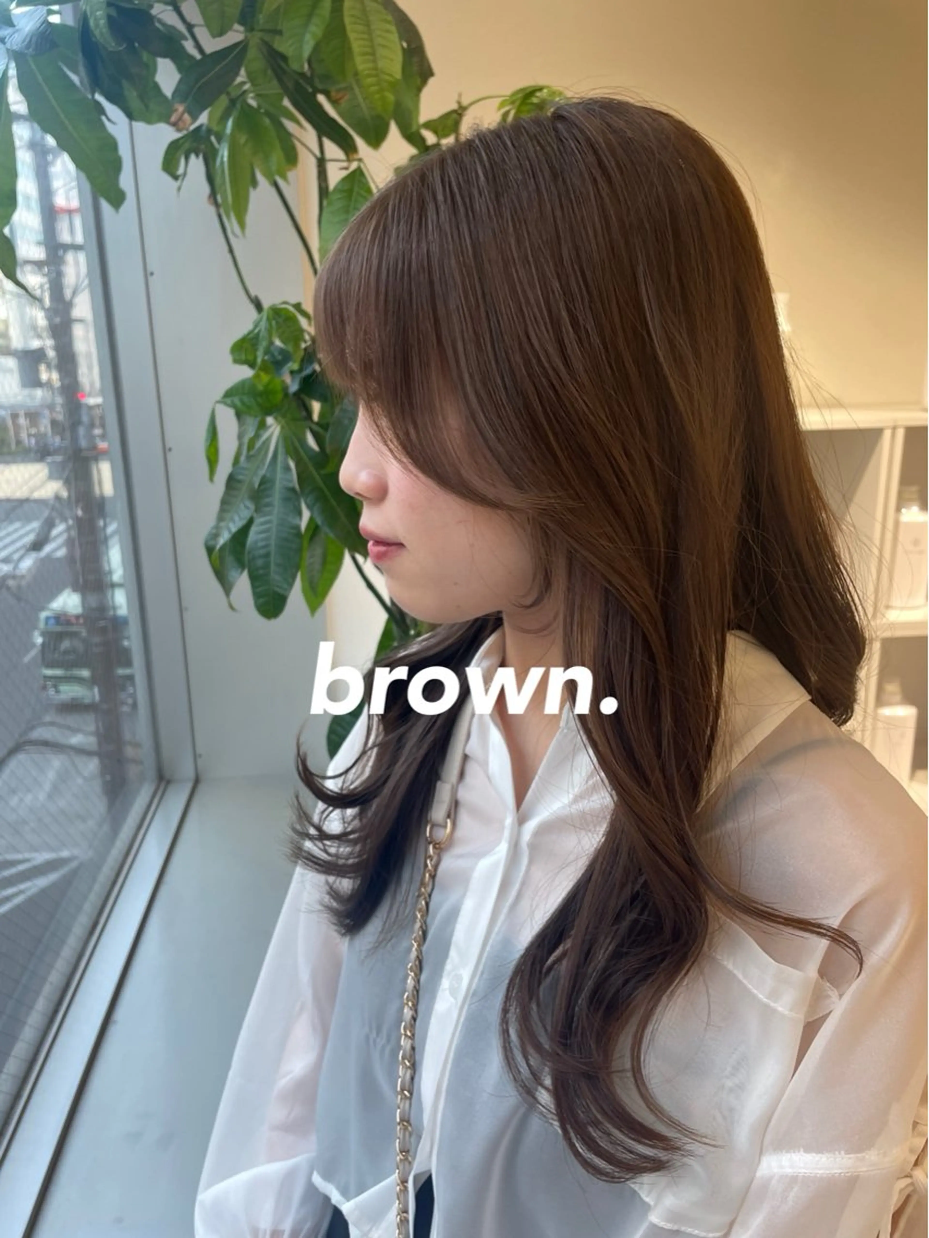 セミロング カラー ブラウンカラー 🩰ニシムラヒカリ 半個室salon♡*のヘアスタイル