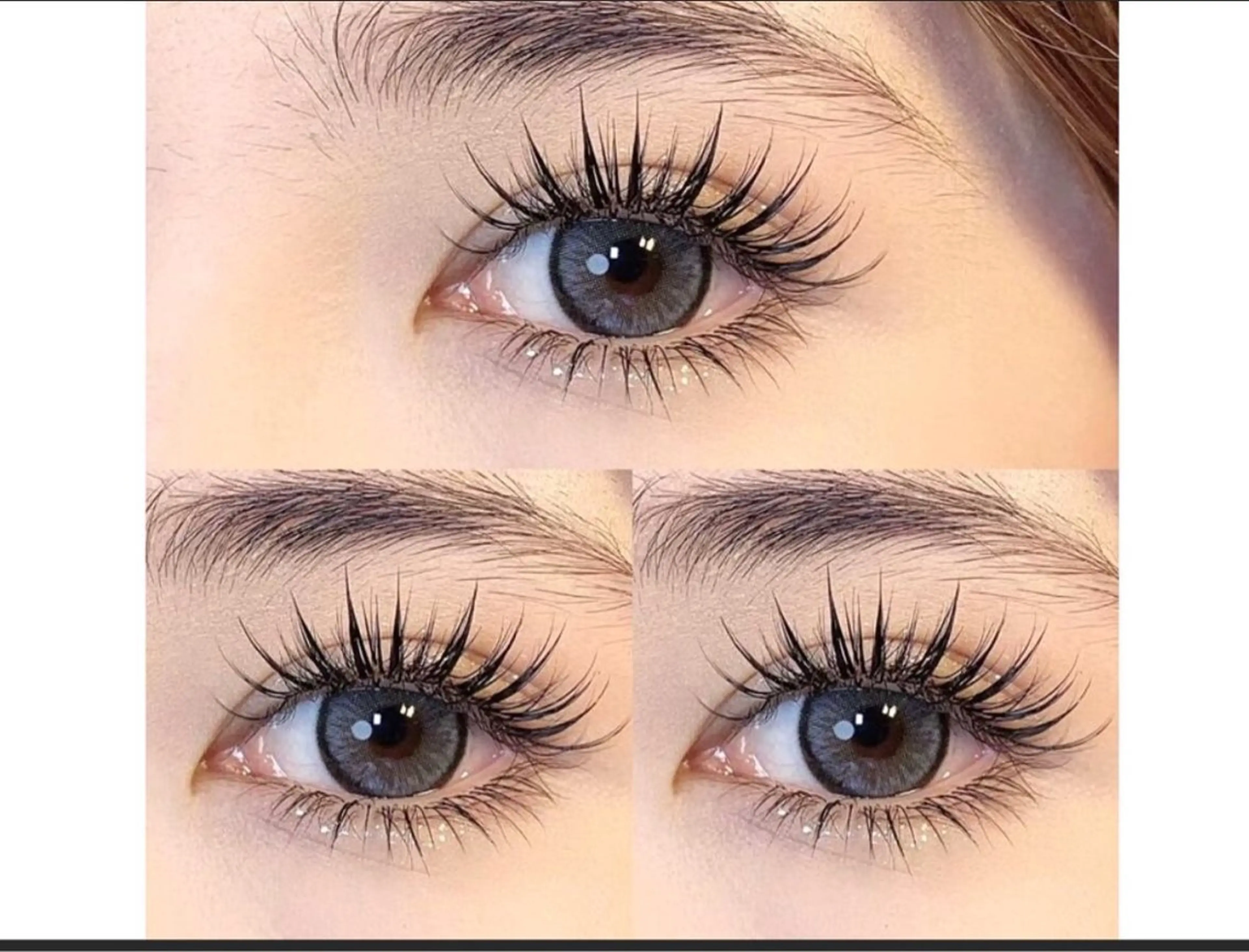 ★話題★ワンホンボリュームラッシュ160束☆ノーマル　【LED込み】オフ+15分の写真