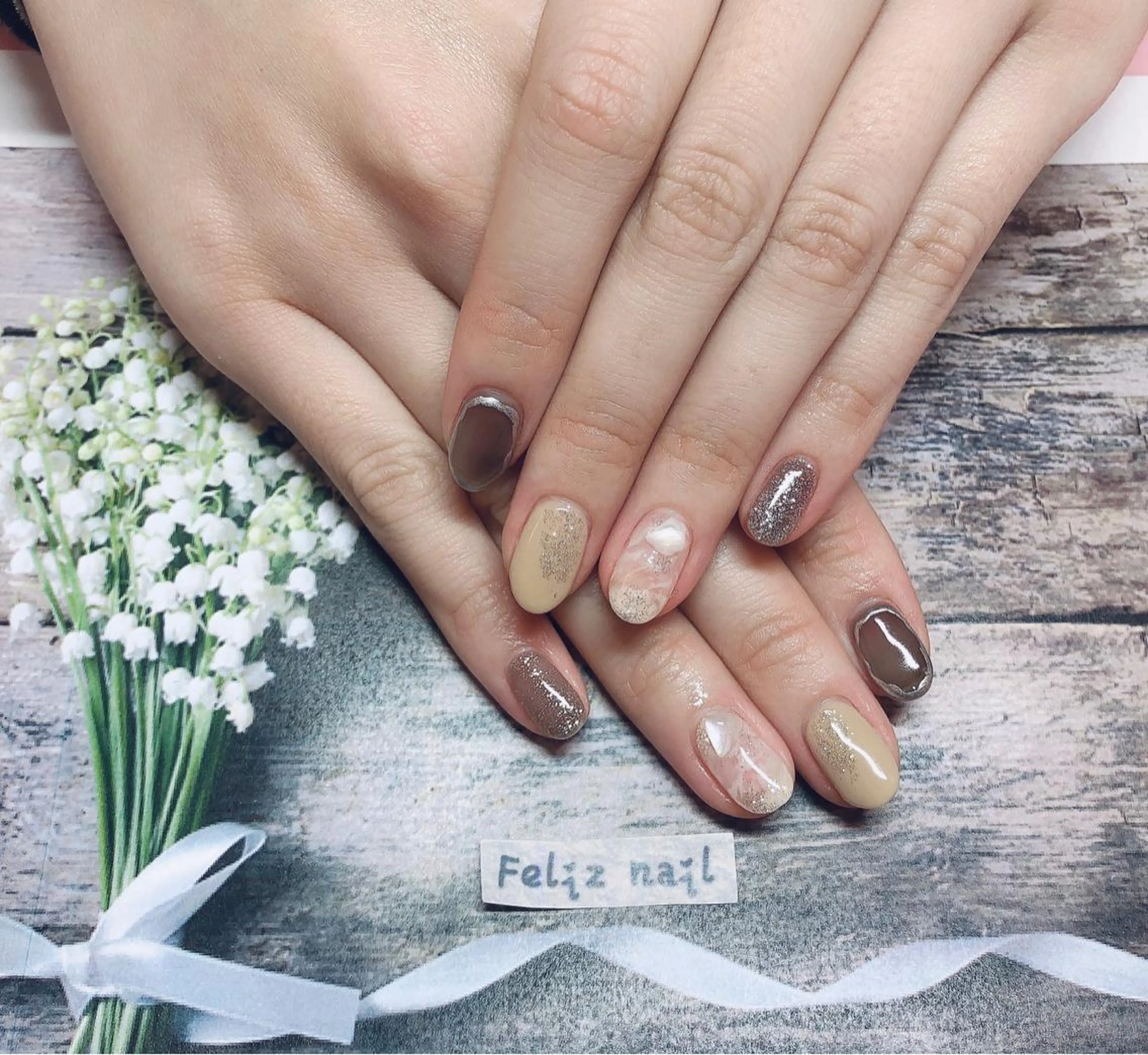 ネイル ジェルネイル ニュアンスネイル オフィスネイル パラジェル シンプルネイル ハンドネイル ユキカ （ネイリスト）のネイルデザイン