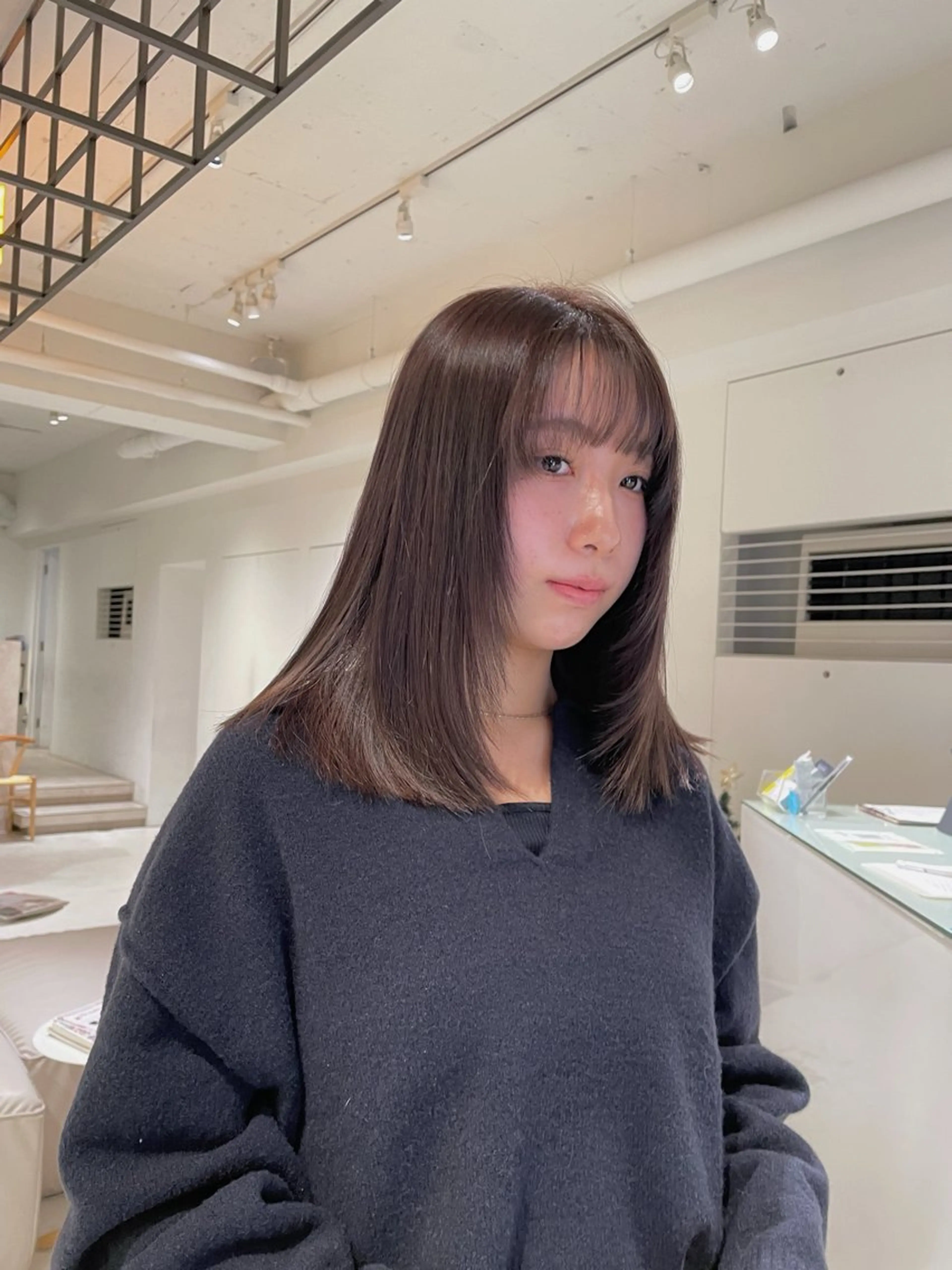 ミディアム カラー ベージュカラー ブリーチ ケアブリーチ 透明感カラー ダブルカラー ralme/sol 髙橋一哉のヘアスタイル