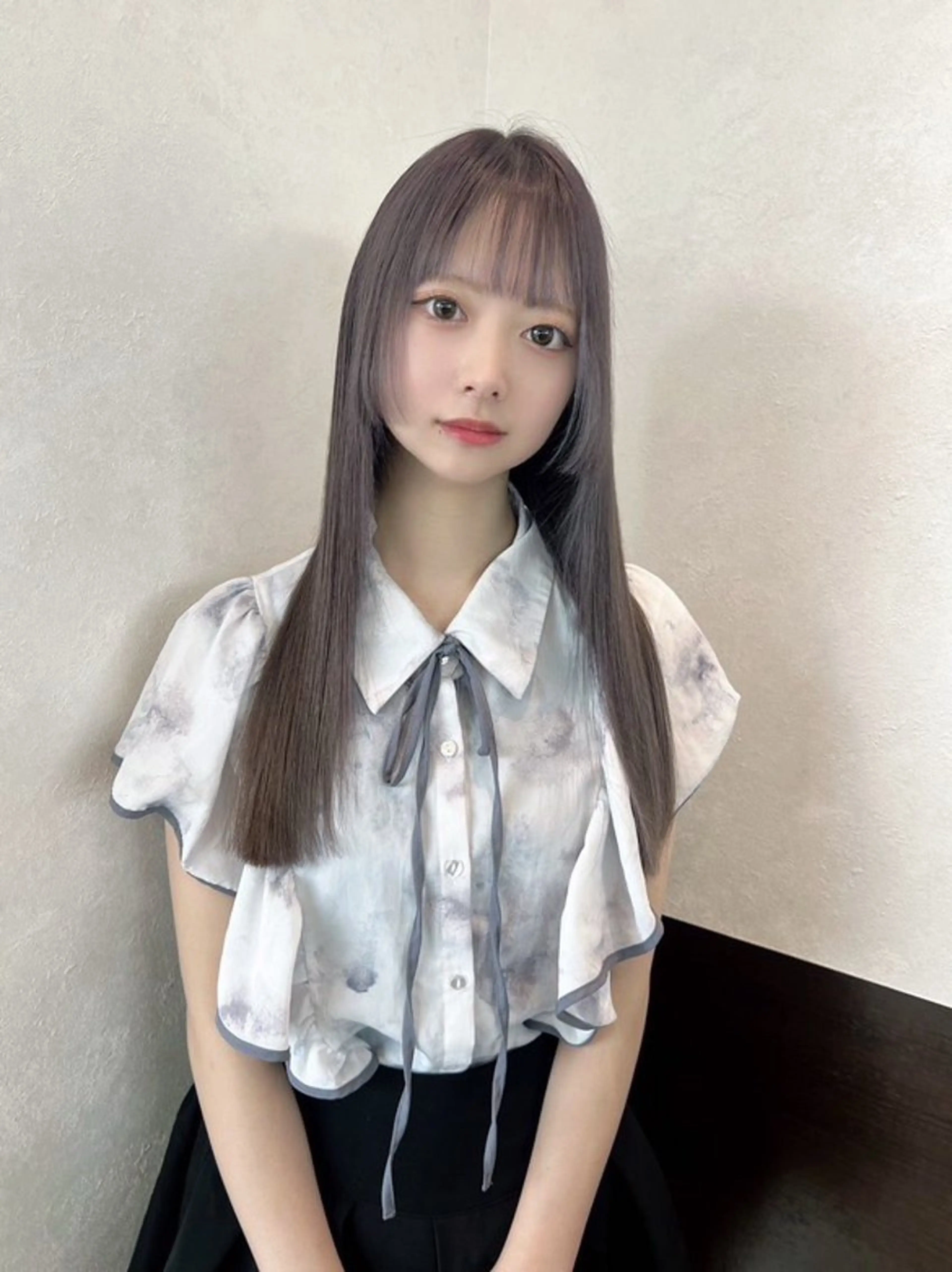 ロング ヘアカラー トリートメント 青木 優遂のヘアスタイル