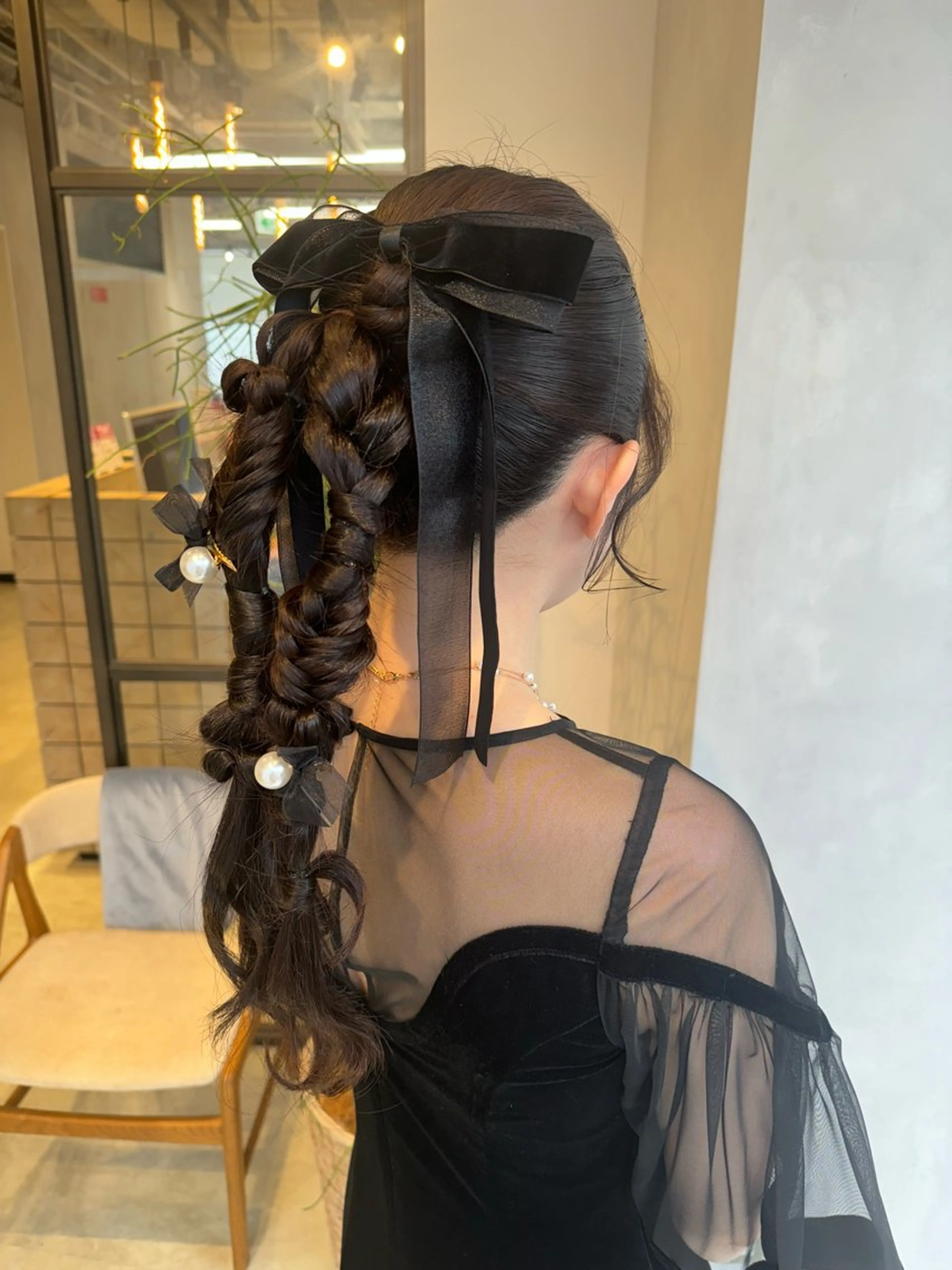 ヘアアレンジ 透明感カラー✨艶髪 制作🌱山根あゆみのヘアスタイル