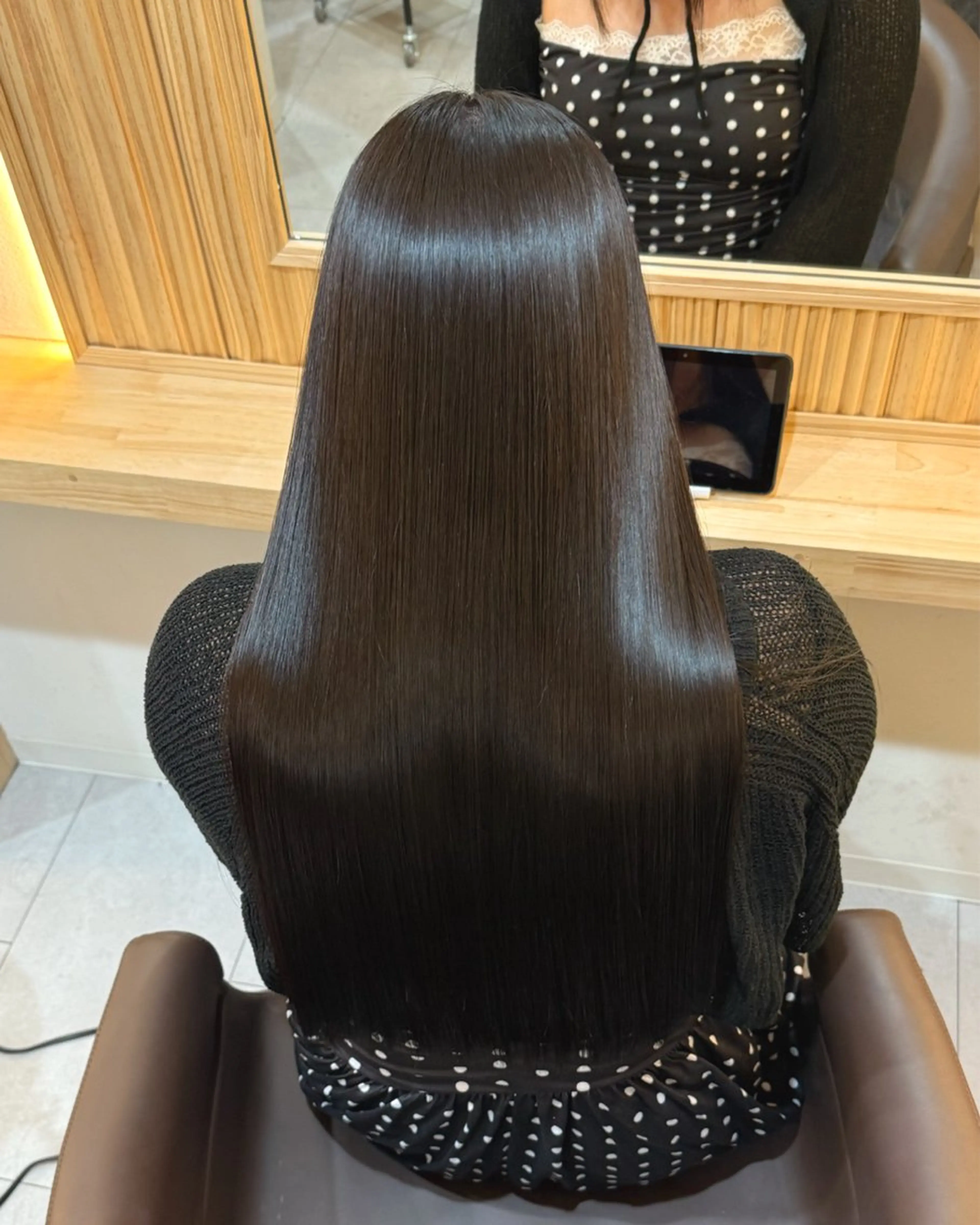 ロング ケアカラー 髪質改善 トリートメント attrait南堀江所属・KAISEI髪質改善 /縮毛矯正のヘアスタイル