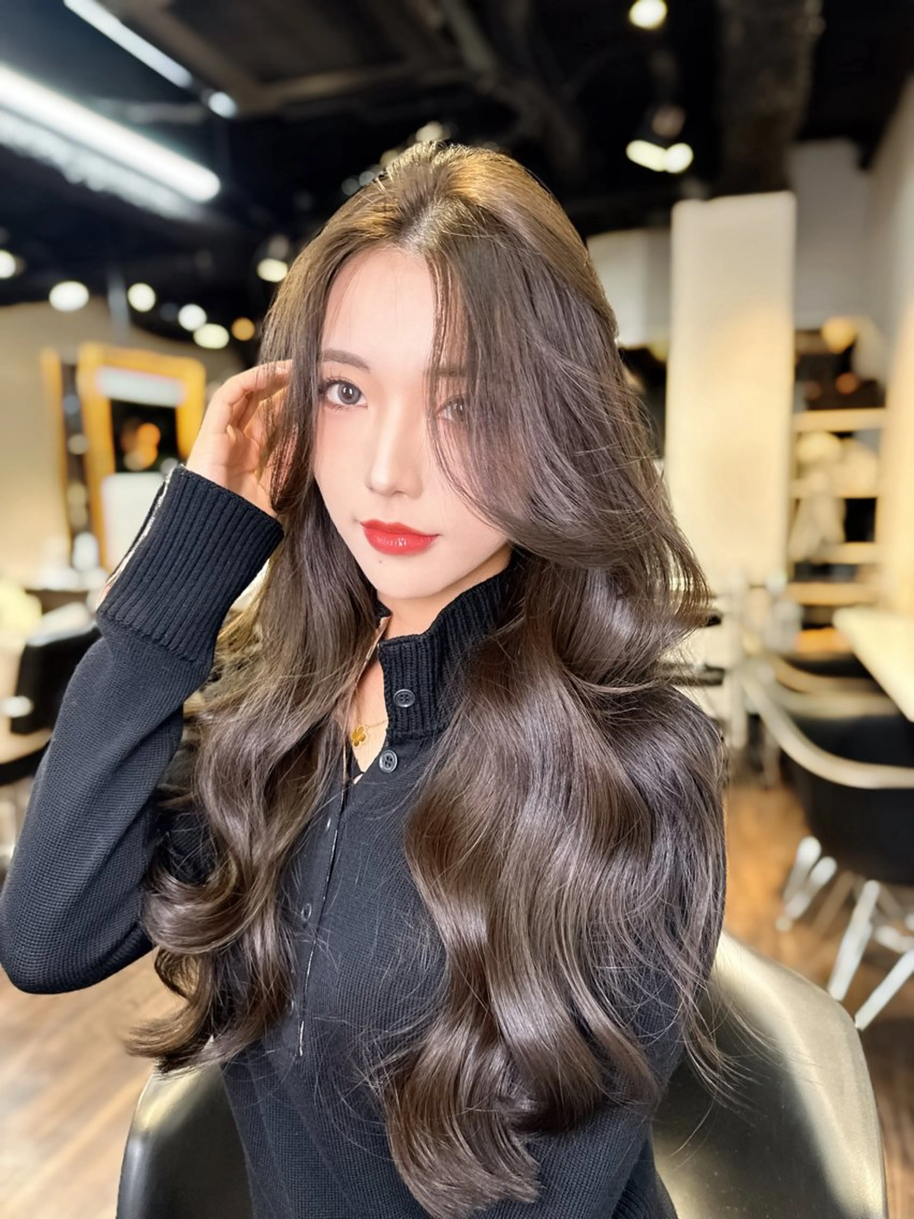 ロング カラー くびれヘア 髪質改善 レイヤーカット ワンホンヘア ワンホンヘア ケラチン/Kaitoのヘアスタイル