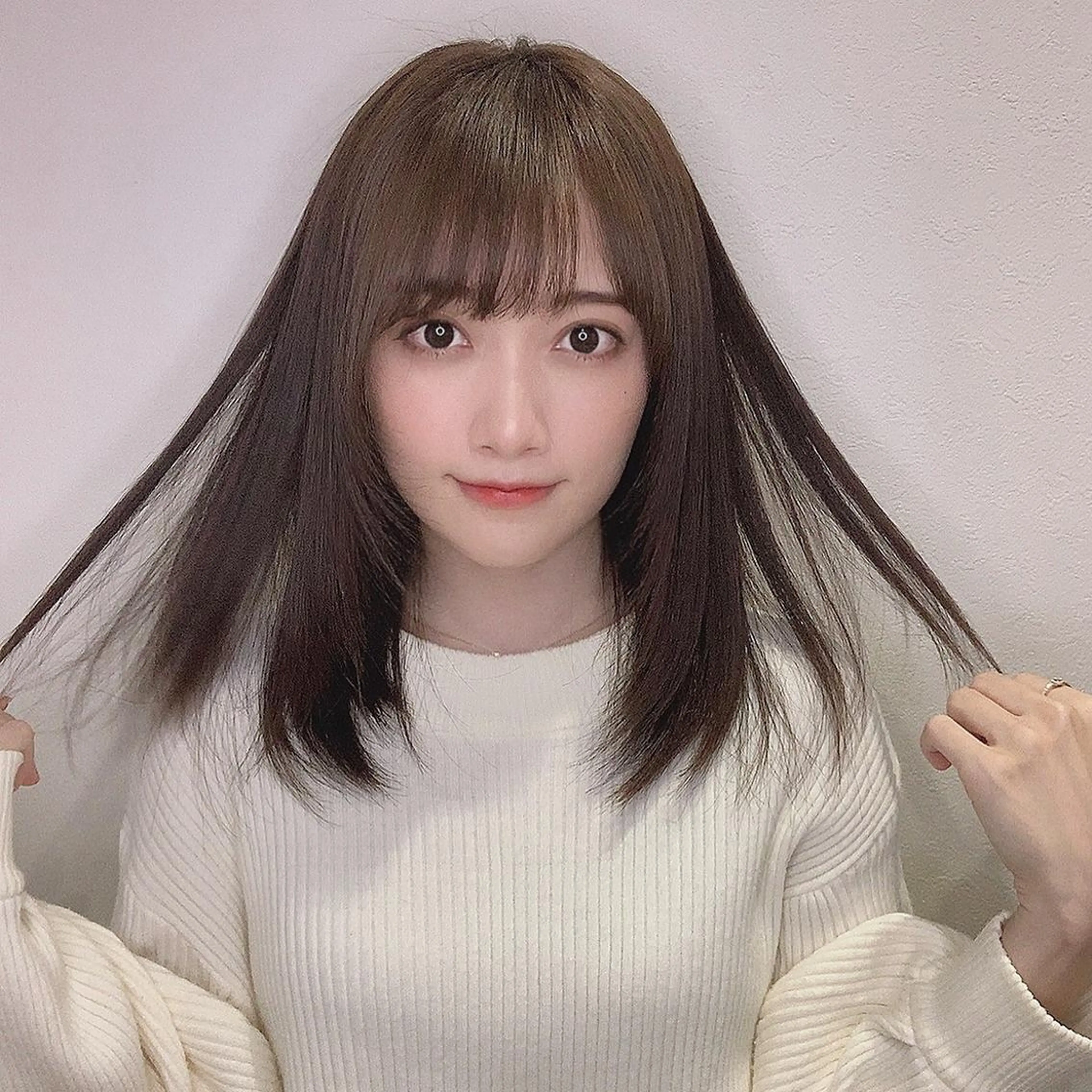 セミロング カラー ヘアアレンジ 髪質改善/縮毛/新宿 🫧SUZUKA🫧のヘアスタイル