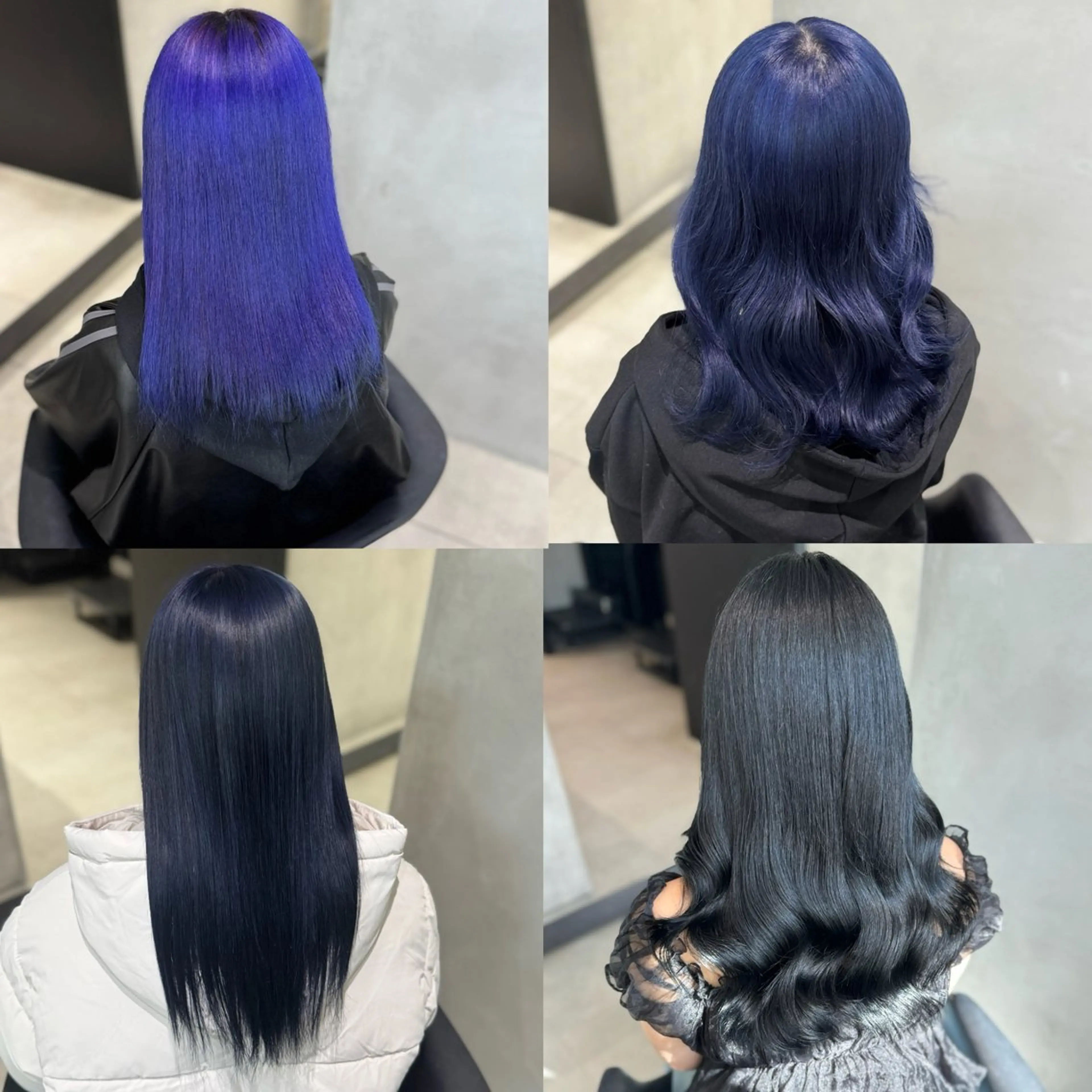 【ケアブリーチ1回ブルー系🦋💙ྀི】保湿艶トリートメント付き💙ྀིロング料金なし❣️の写真