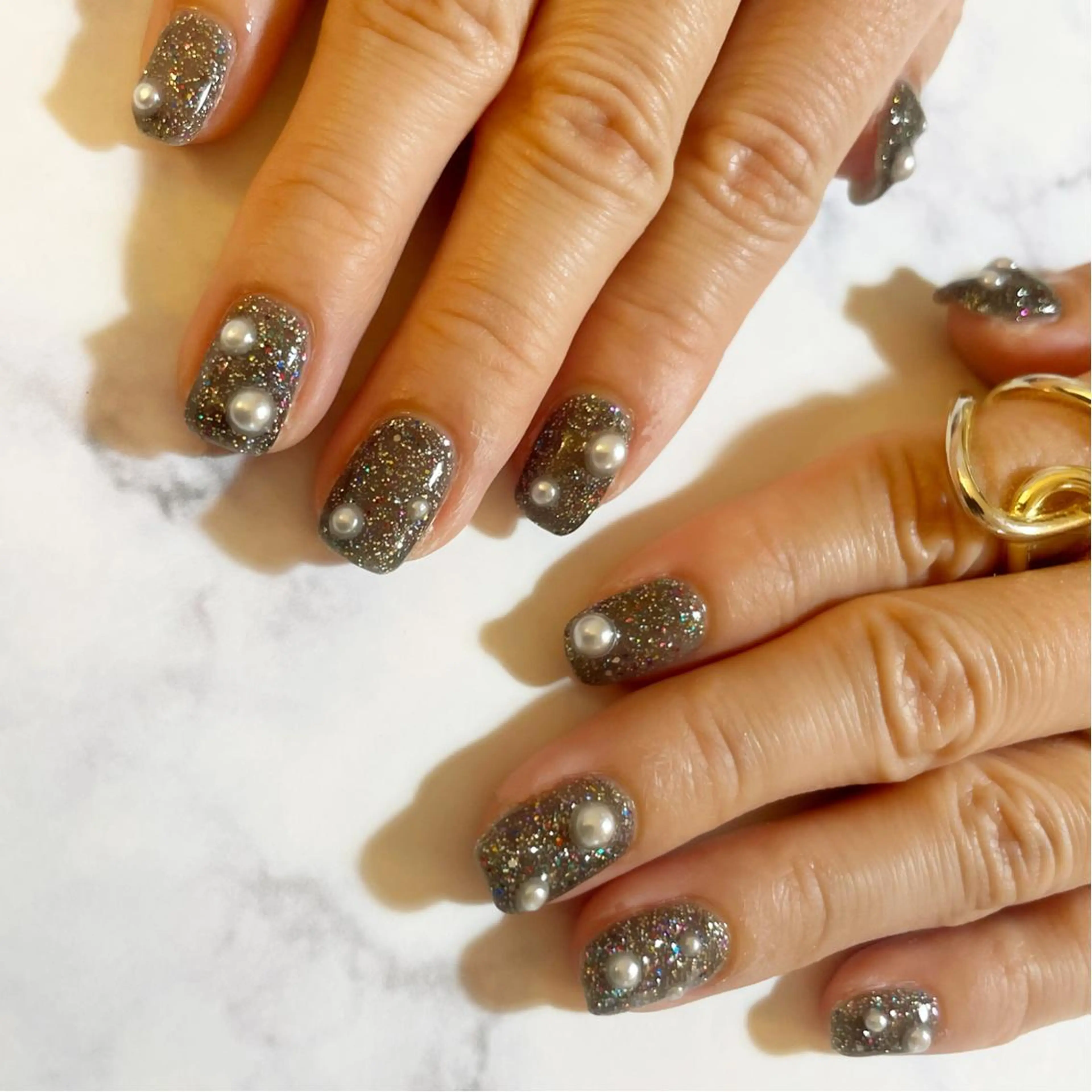 ネイル ラメ(グリッター) ハンドネイル Classy【クラッシー】所属・Classy: Mizukiのネイルデザイン