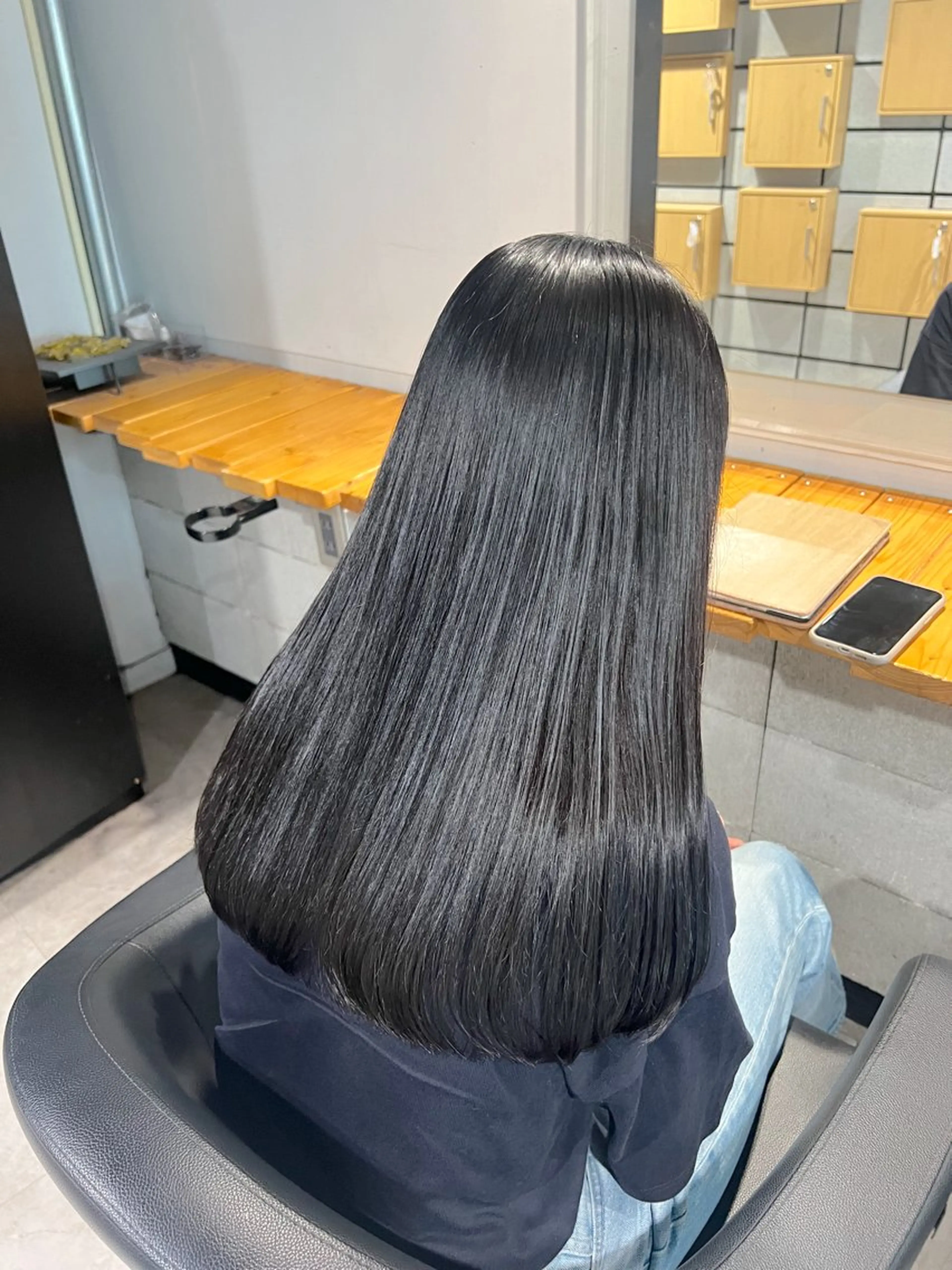 ロング ヘアカラー トリートメント NANAMI🩵 大人可愛い韓国ヘアのヘアスタイル