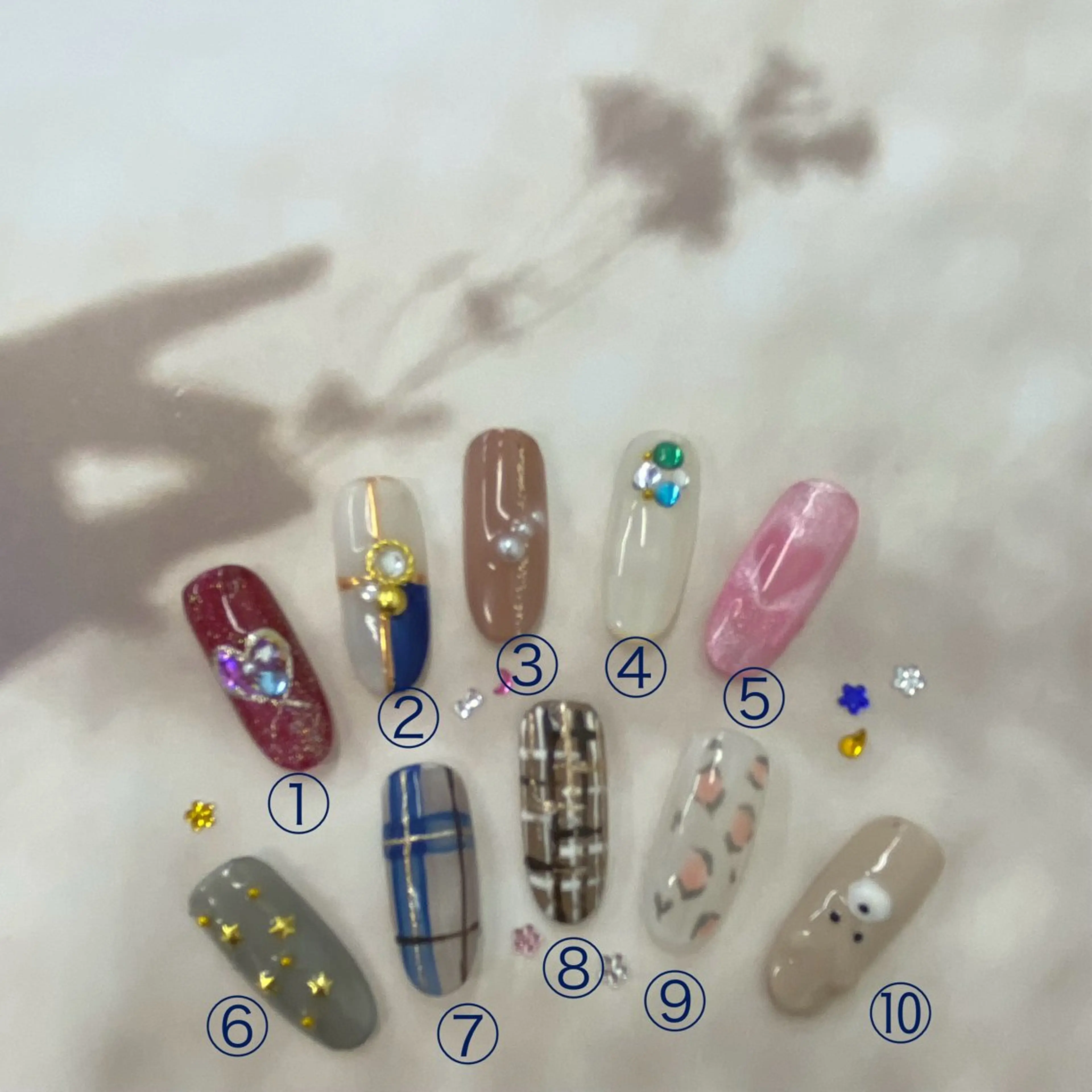 1【オフ有】ワンカラー+写真アート2本付 0円の写真