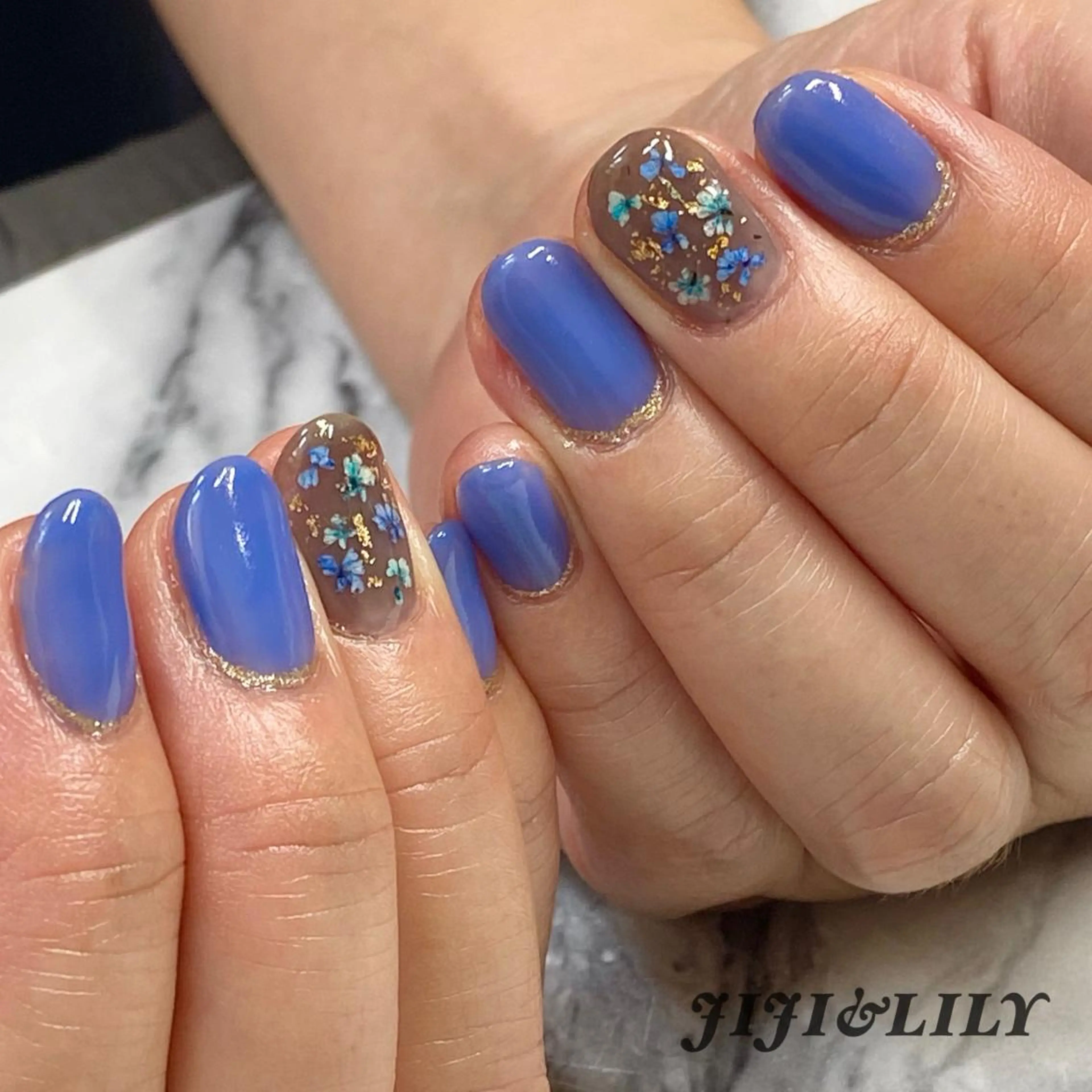 ネイル ラメ(グリッター) 豊田 圭子のネイルデザイン