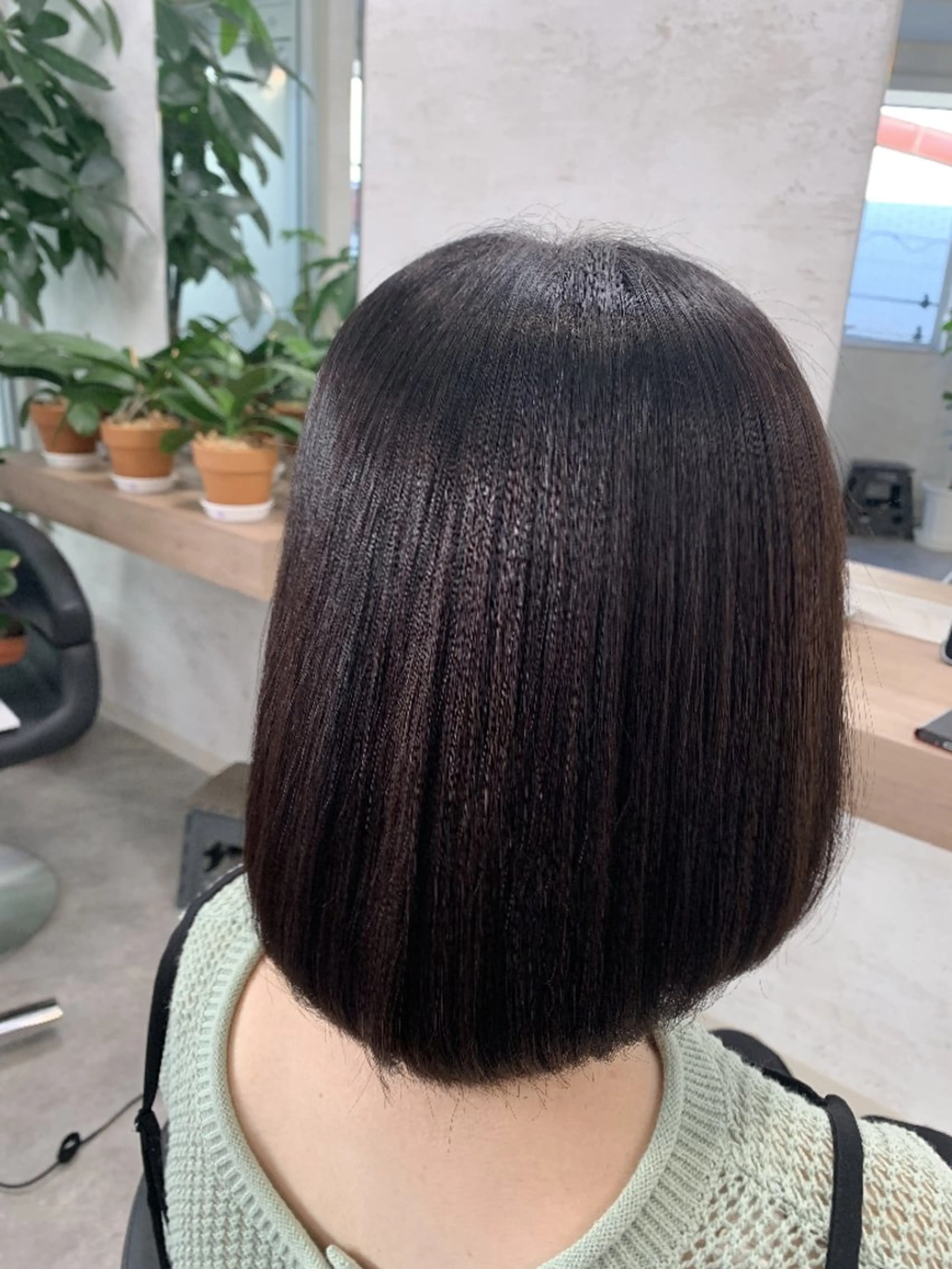 ミディアム カット 縮毛矯正 and g.所属・下釜 みゆきのヘアスタイル