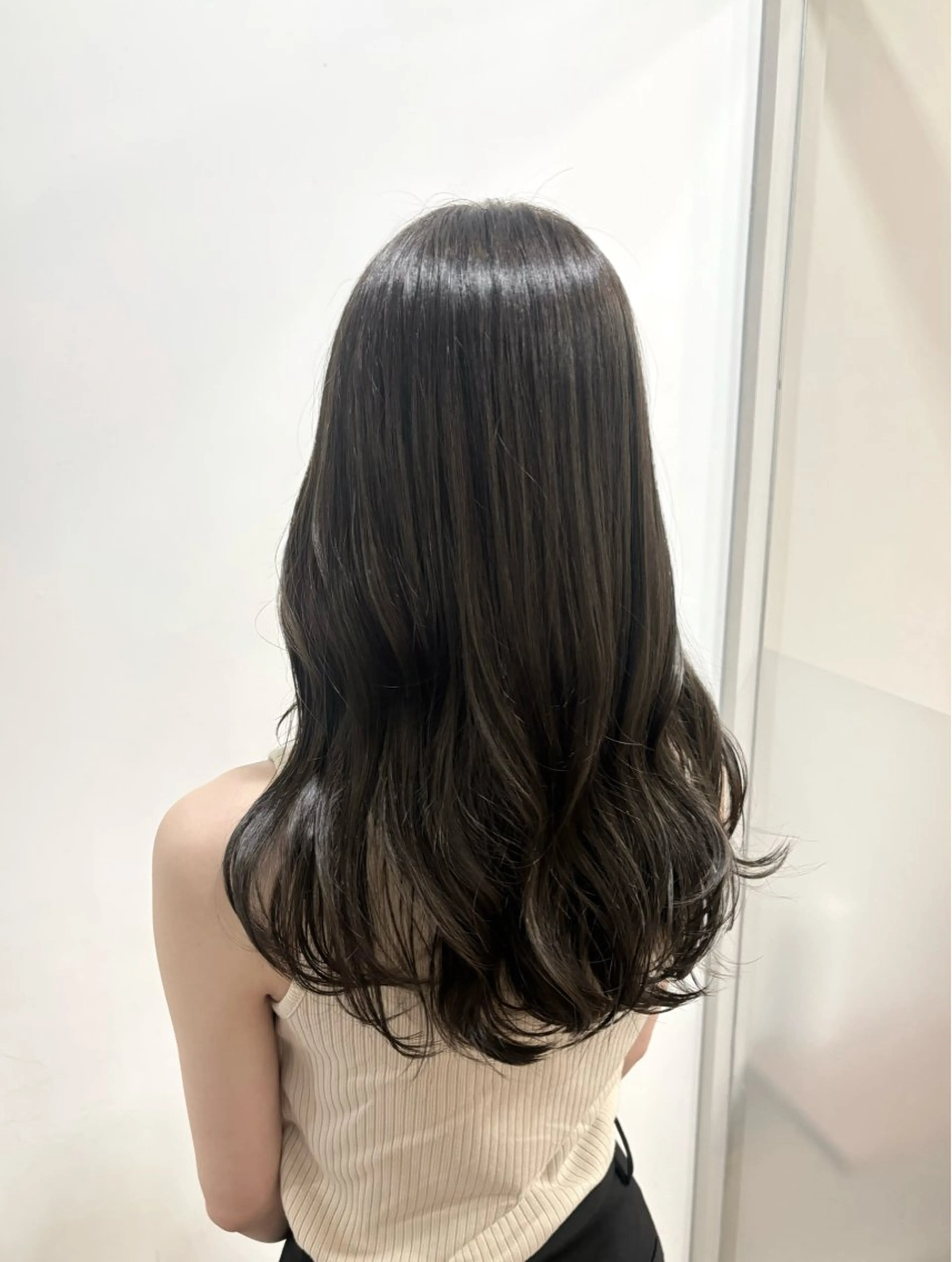 ロング カラー たなか もえなのヘアスタイル