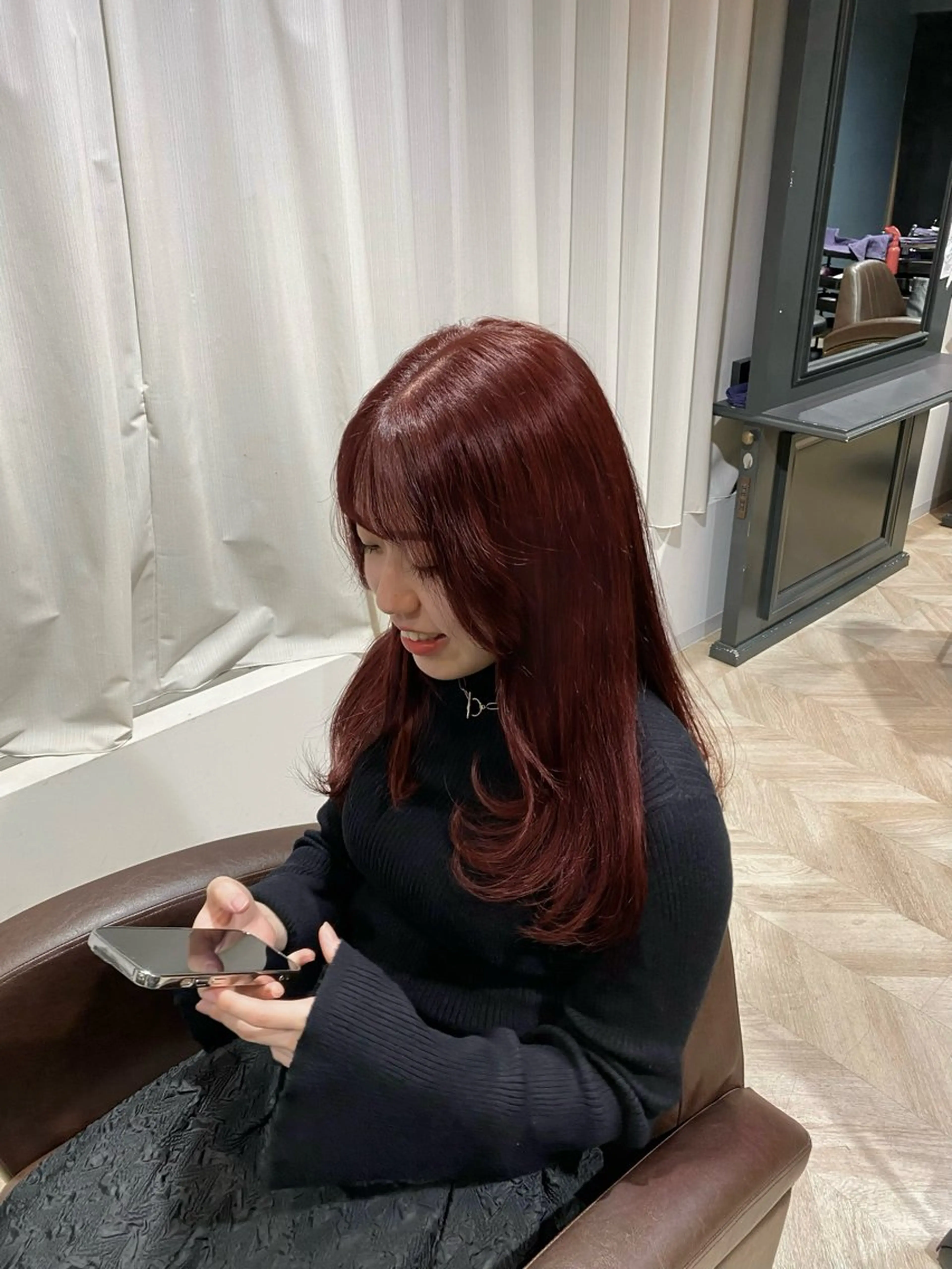 セミロング 松尾 美南海のヘアスタイル