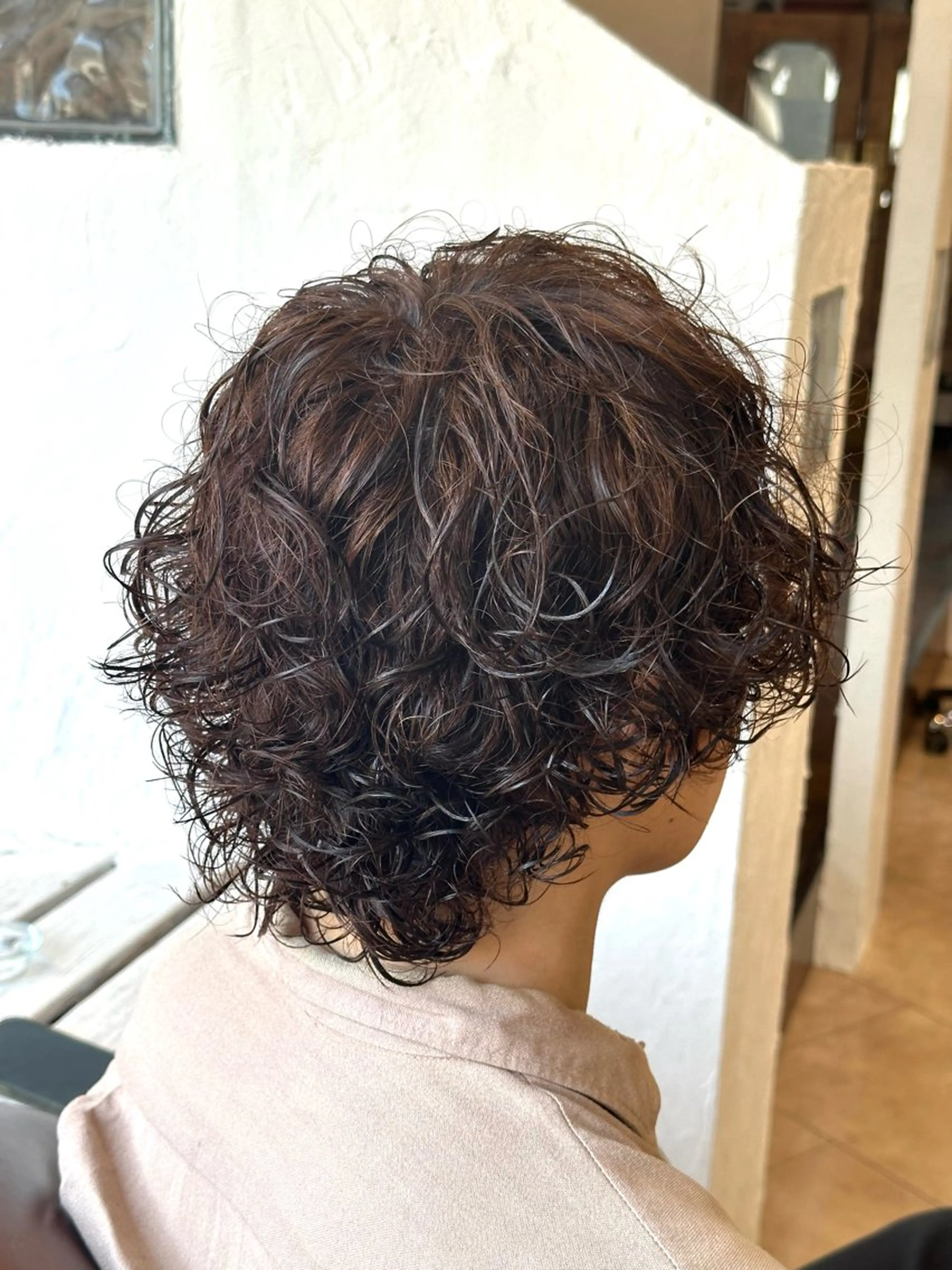 パーマ メンズ スパイキー/ ピンパーマ/緑川雄也のヘアスタイル