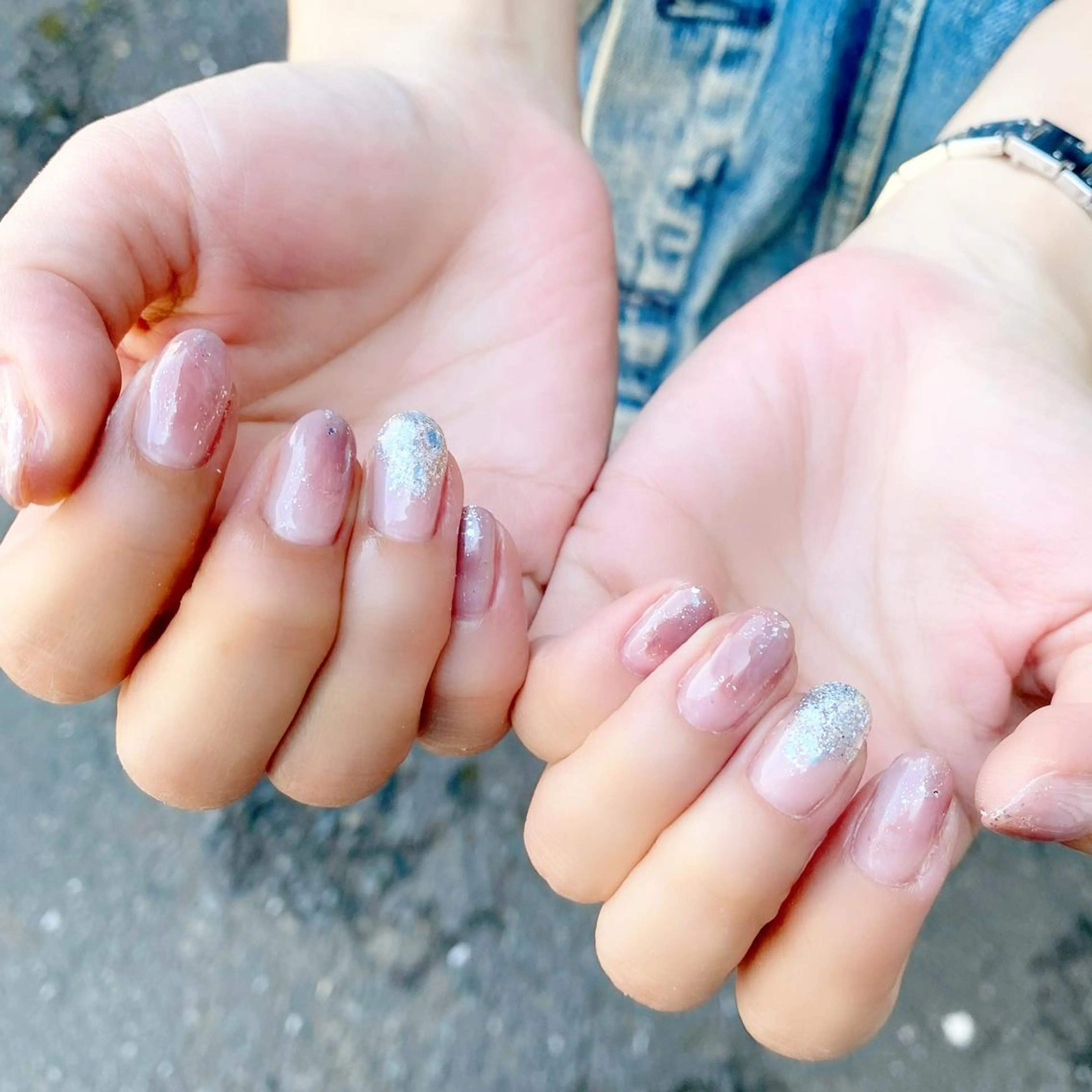 ネイル ニュアンスネイル 夏ネイル ハンドネイル Salon Kのネイルデザイン