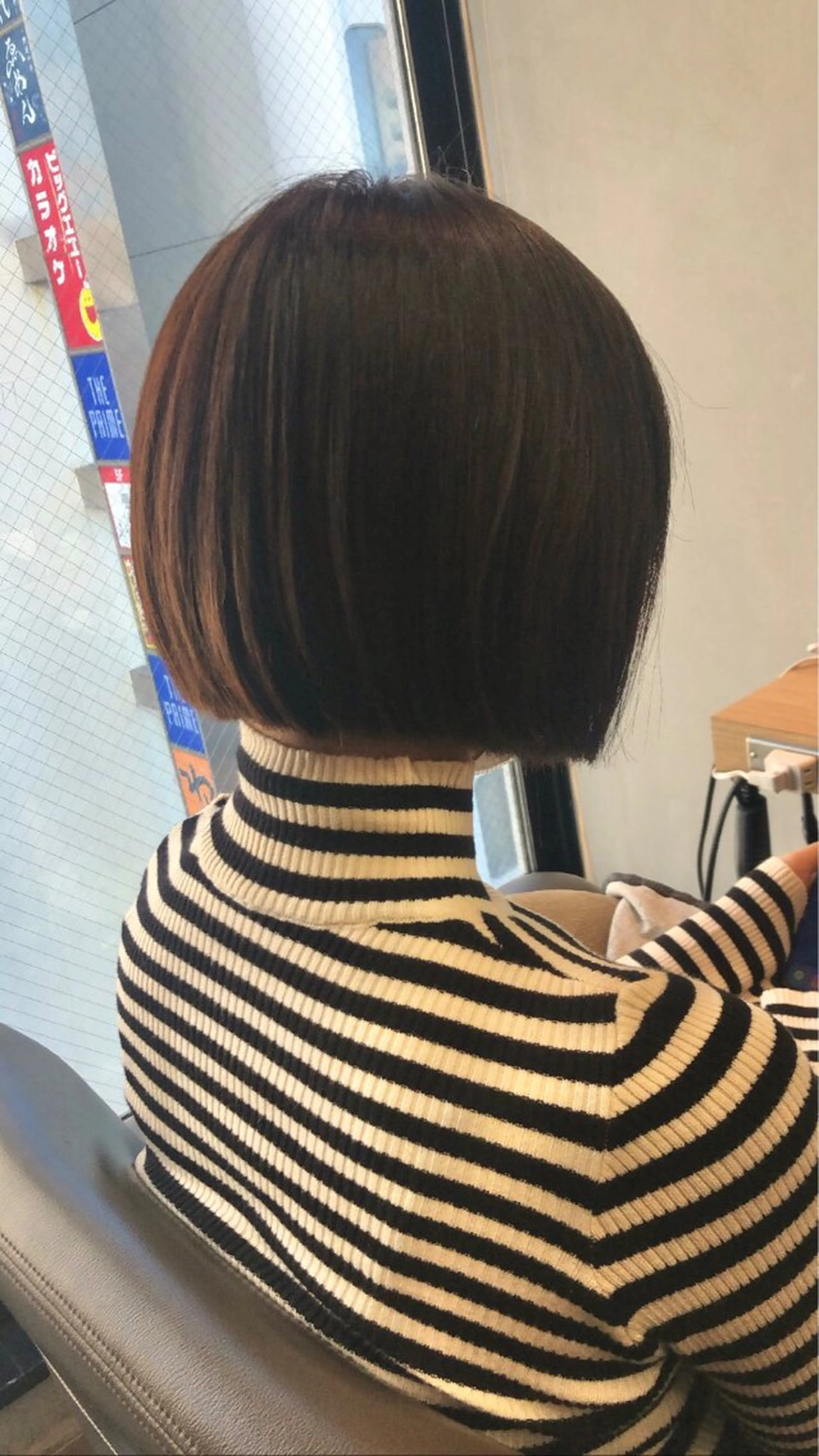 ショート カラー ヘアアレンジ ブラウンカラー オリーブブラウン ボブ カット 🎀縮毛矯正.暗髪 .艶髪🩶ちひろのヘアスタイル