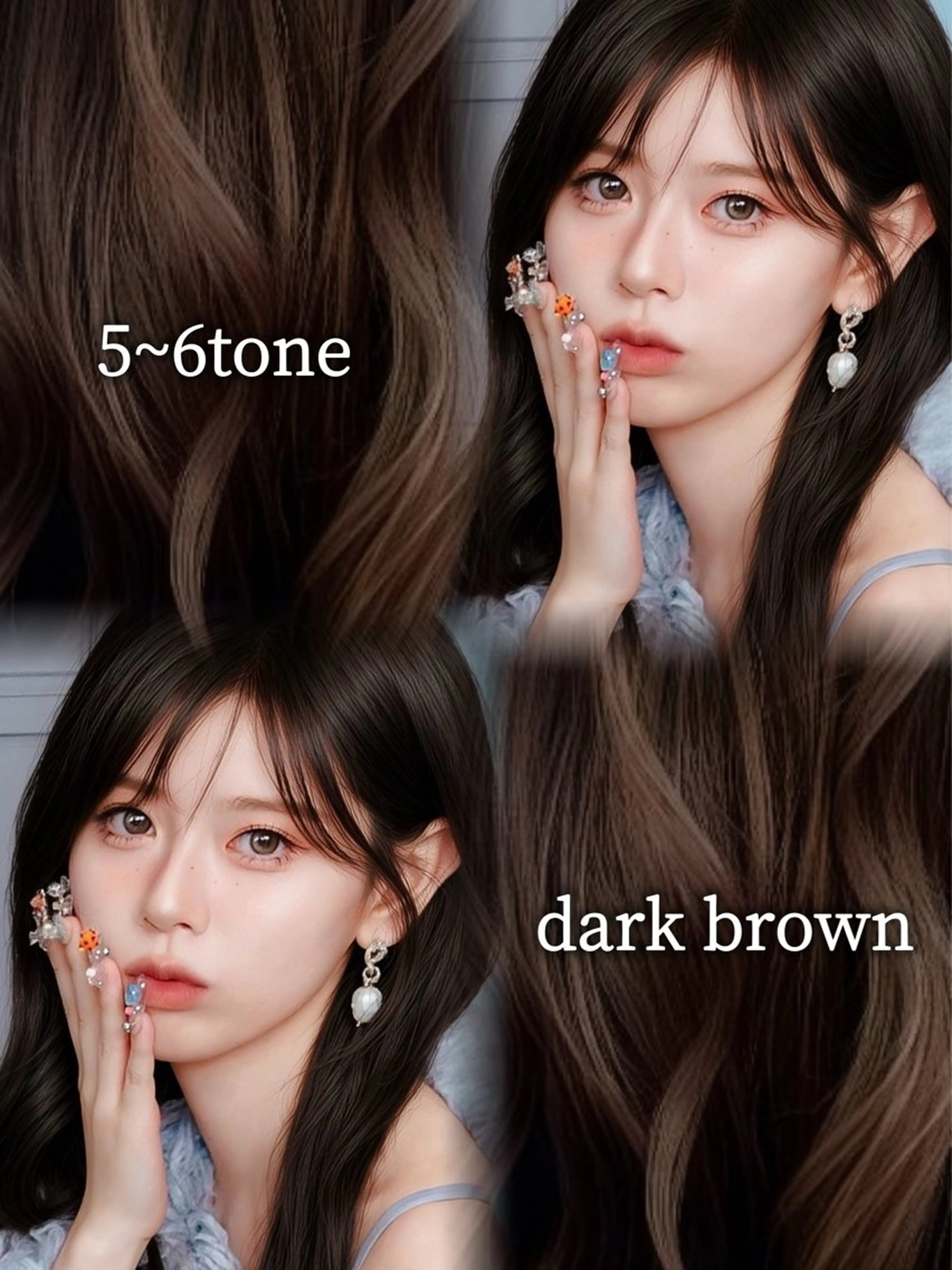 ロング カラー 前髪/顔周り❣️ 縮毛矯正/おばかんのヘアスタイル