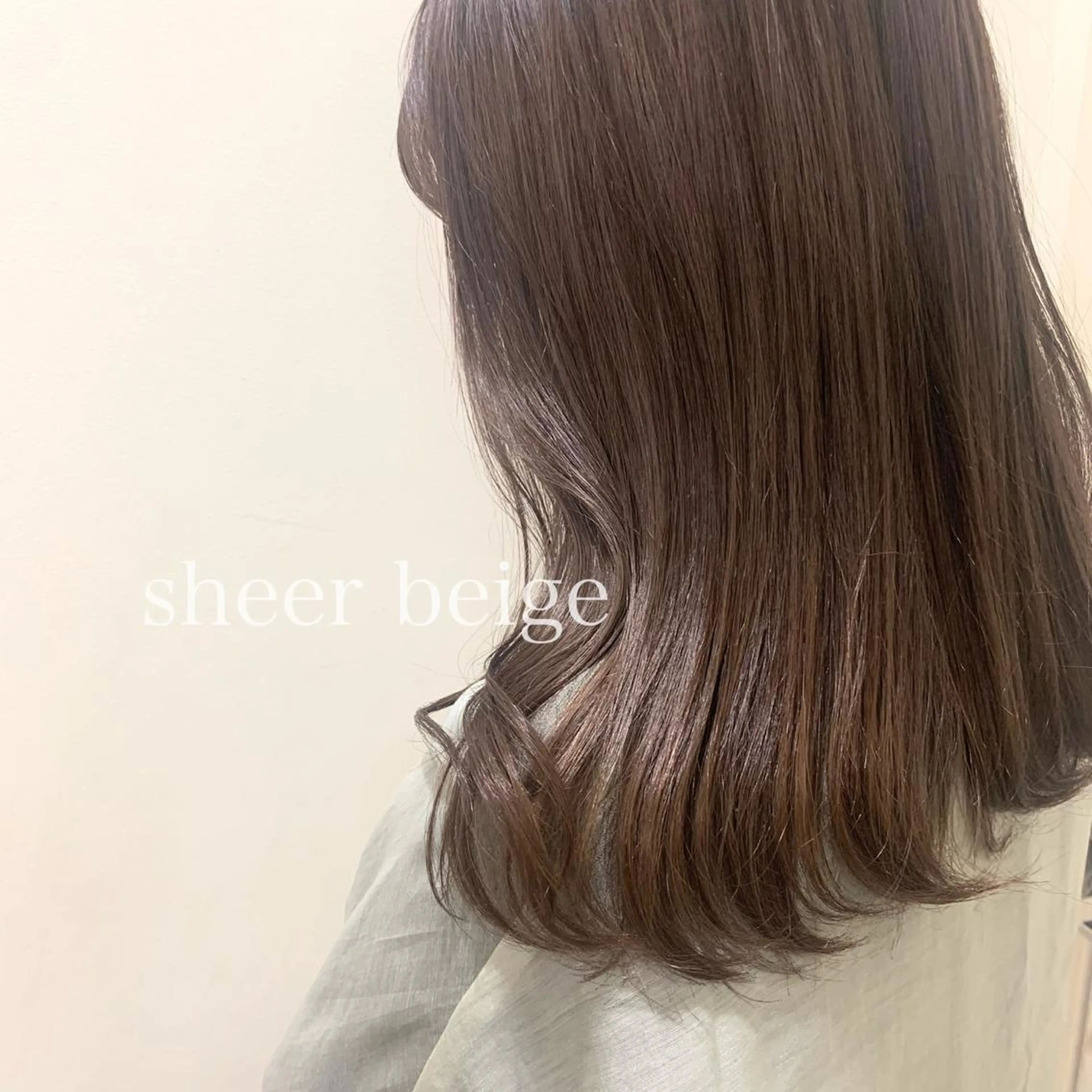 セミロング カラー ボブ/美髪矯正 /佐藤　奈巳のヘアスタイル