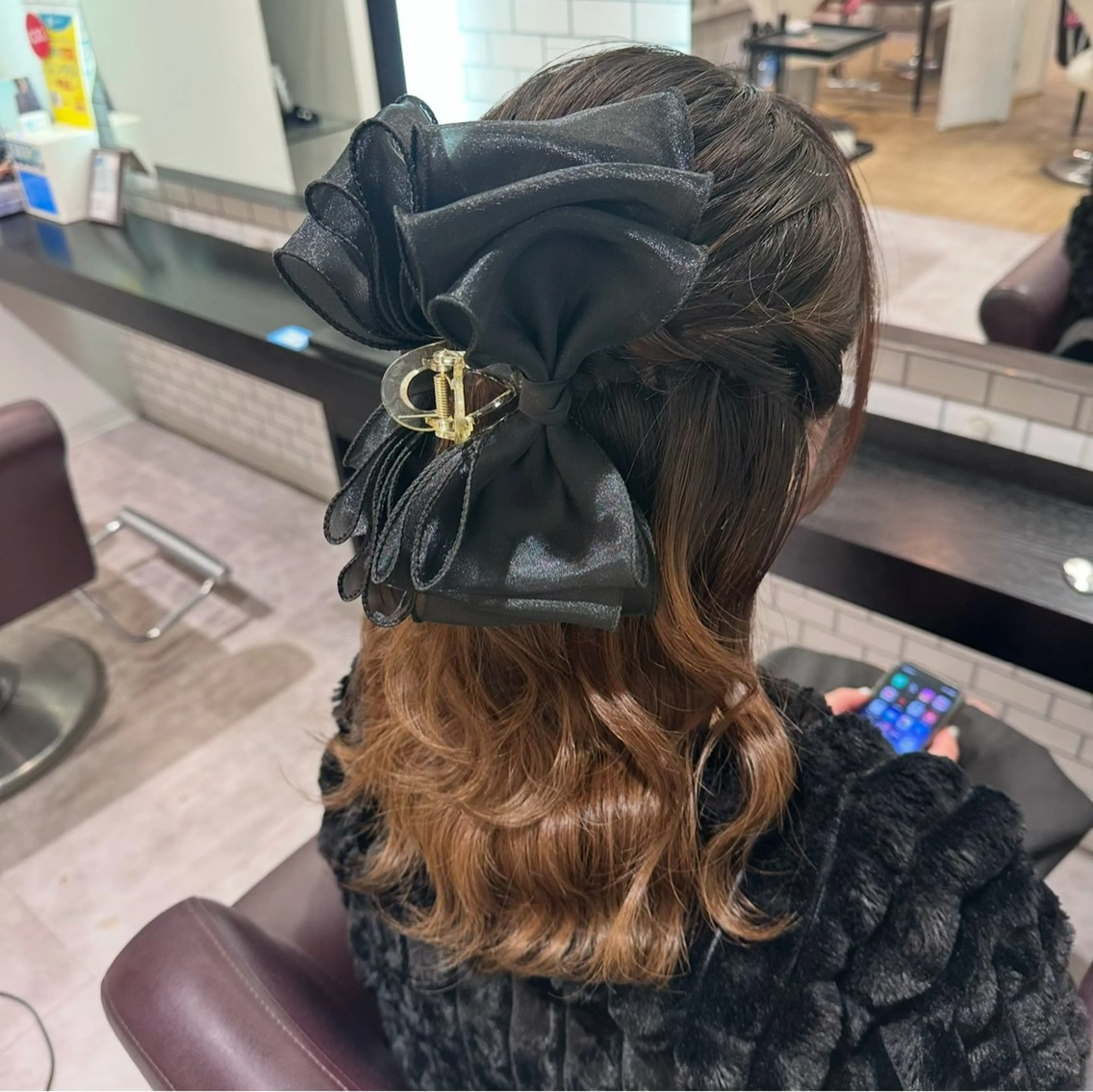 ミディアム ヘアアレンジ ヘアセット 🎀ヘアアレンジ 🎀ななみのヘアスタイル